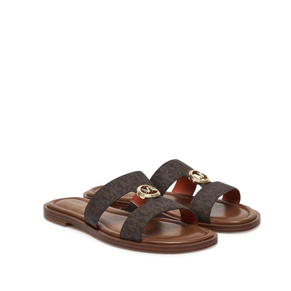 MICHAEL KORS Sandalo Donna ERIN FLAT SANDAL 40S6ERFS2B 200 BROWN