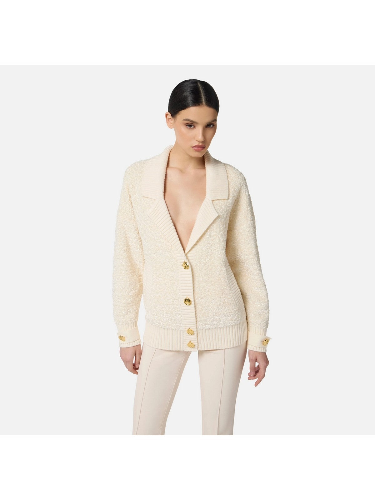ELISABETTA FRANCHI Maglia Donna  MK44S57E2 DZ9 MILK gioboutiqueweb