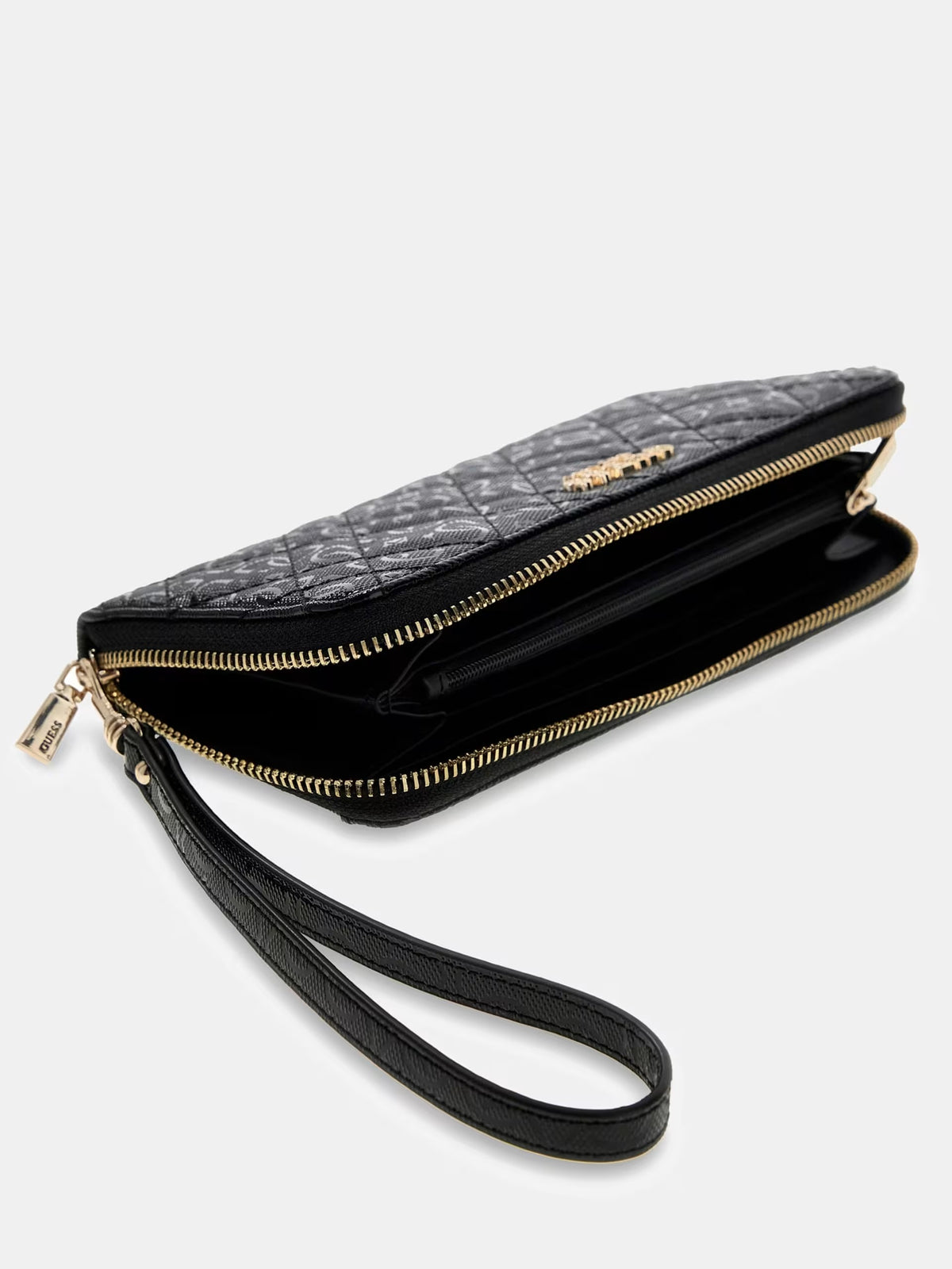 GUESS Portafoglio Donna ISEMAY SLG LARGE ZIP AROUND SWGG96 28146 BLA BLACK gioboutiqueweb