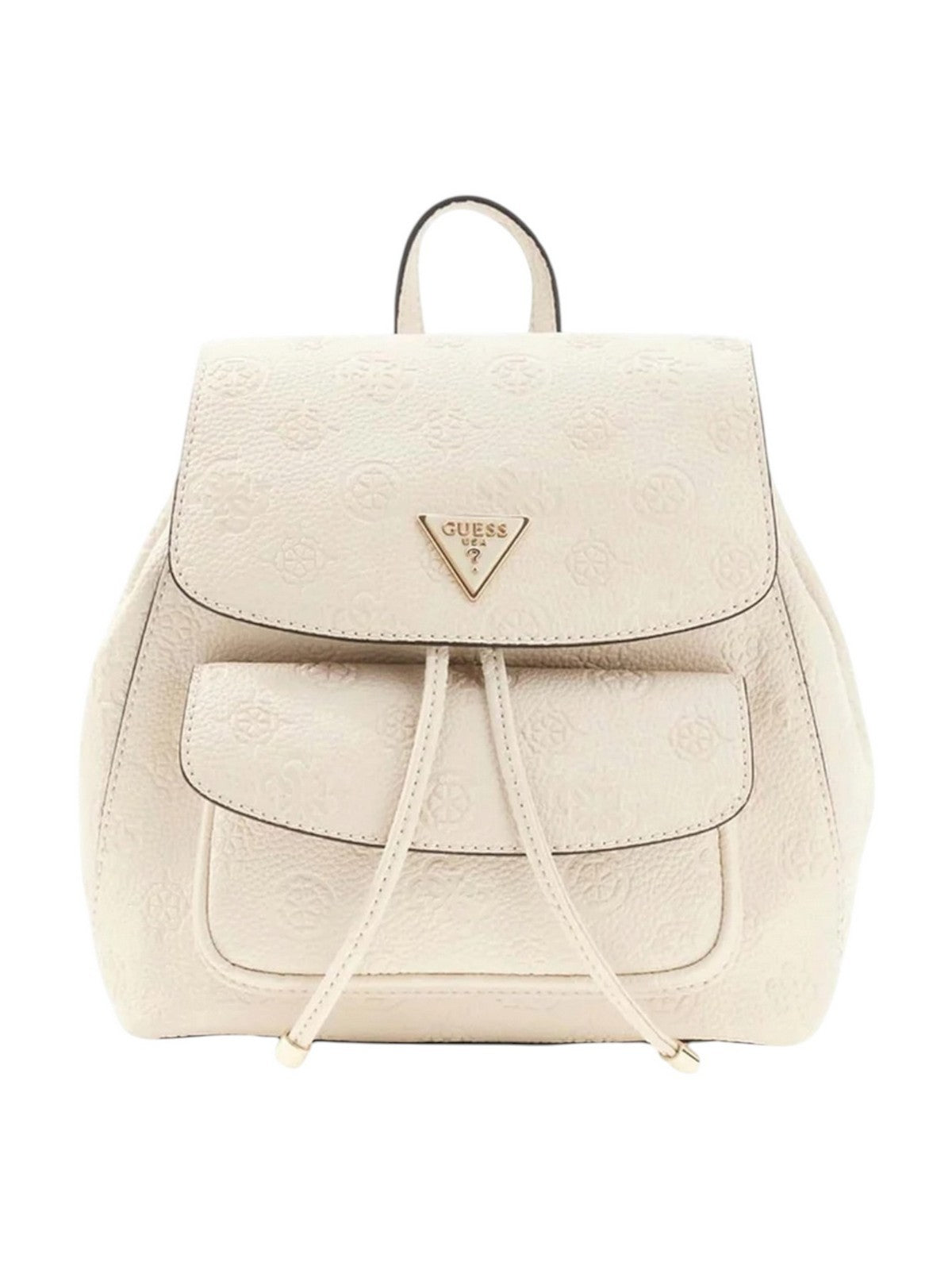 GUESS Zaino Donna CRESIDIA II SML FLAP BACKPACK HWPD98 88310 OFL OFF WHITE LOGO gioboutiqueweb