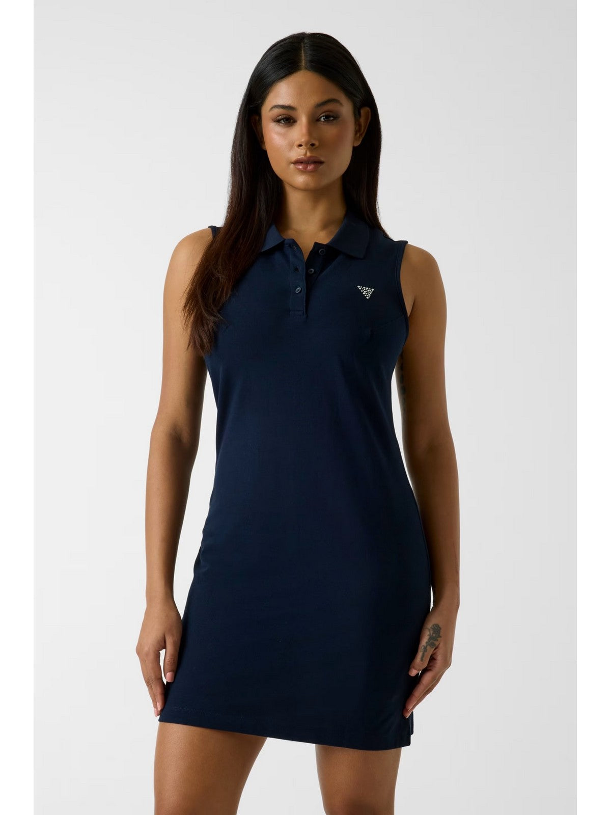 GUESS SPORT Abito Donna SILVY SS POLO DRESS V6GK09 K3152 A71W DARING OCEAN gioboutiqueweb