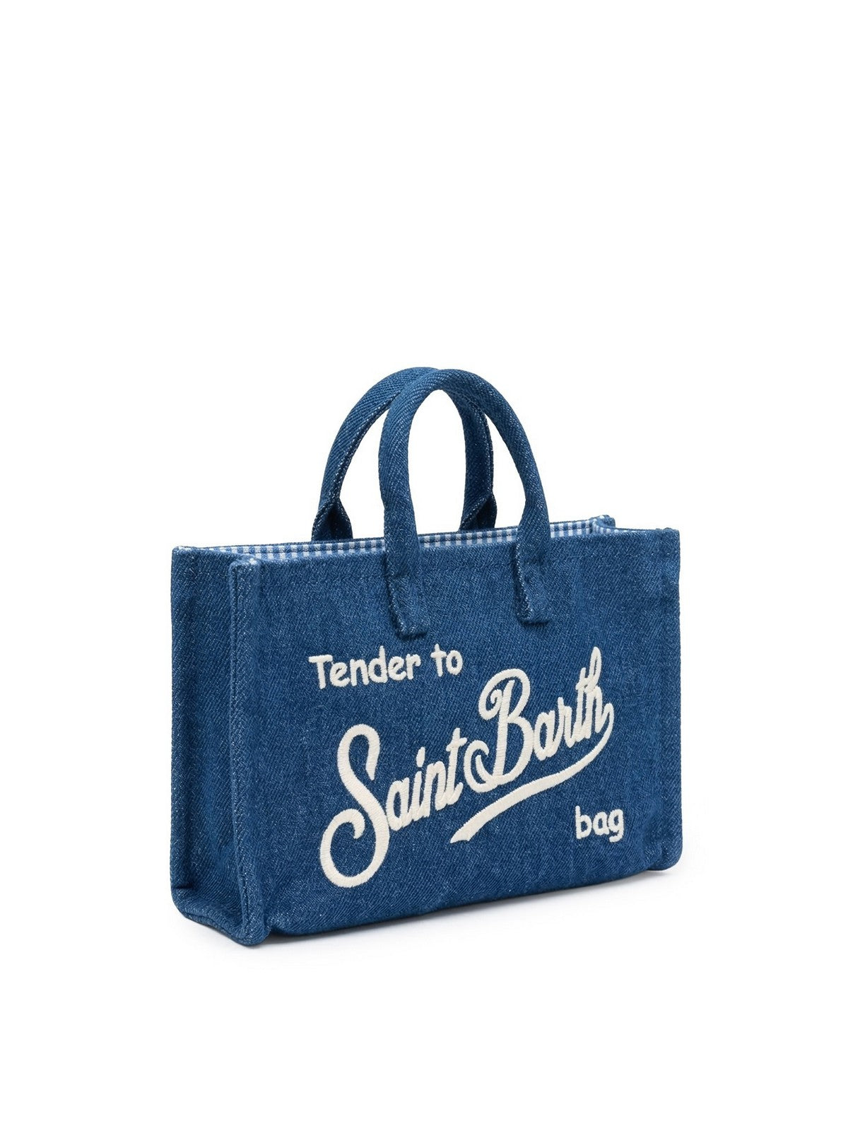 MC2 SAINT BARTH Pochette Donna  PHONE BAG DENIM 00436L DENIM EMB gioboutiqueweb