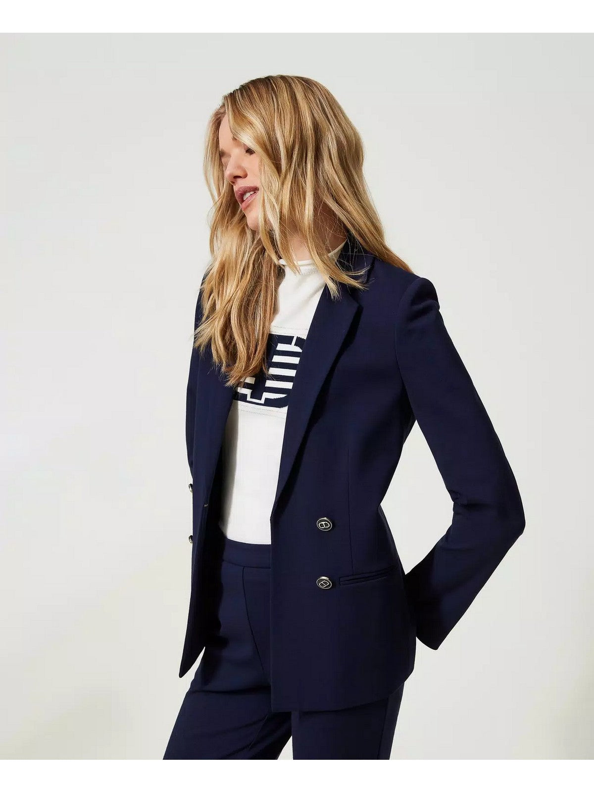 TWINSET Giacca Donna  241TP2270 00305 Blu gioboutiqueweb