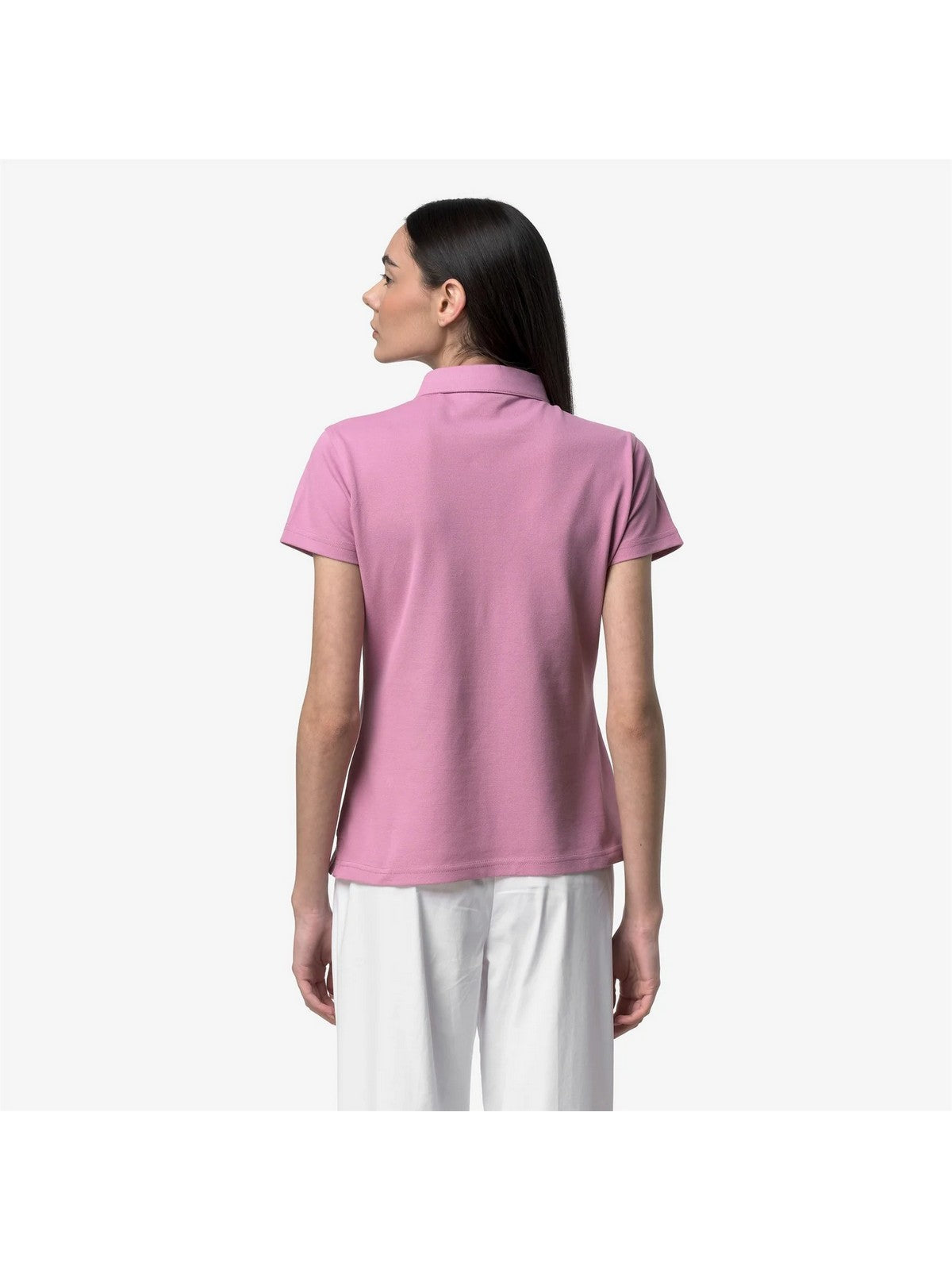 K-WAY Polo Donna AMEDEA PIQUE K1127GW H41 VIOLET GLICINE gioboutiqueweb