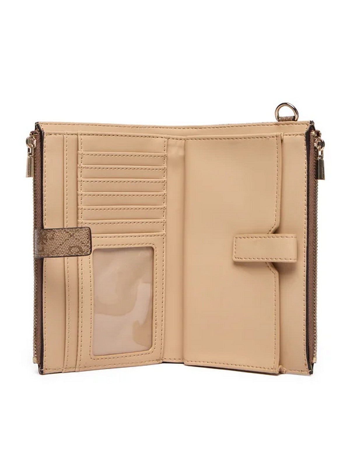 GUESS Portafoglio Donna LAUREL II SLG DBL ZIP ORGNZR SWSG74 59157 LTL LATTE LOGO gioboutiqueweb