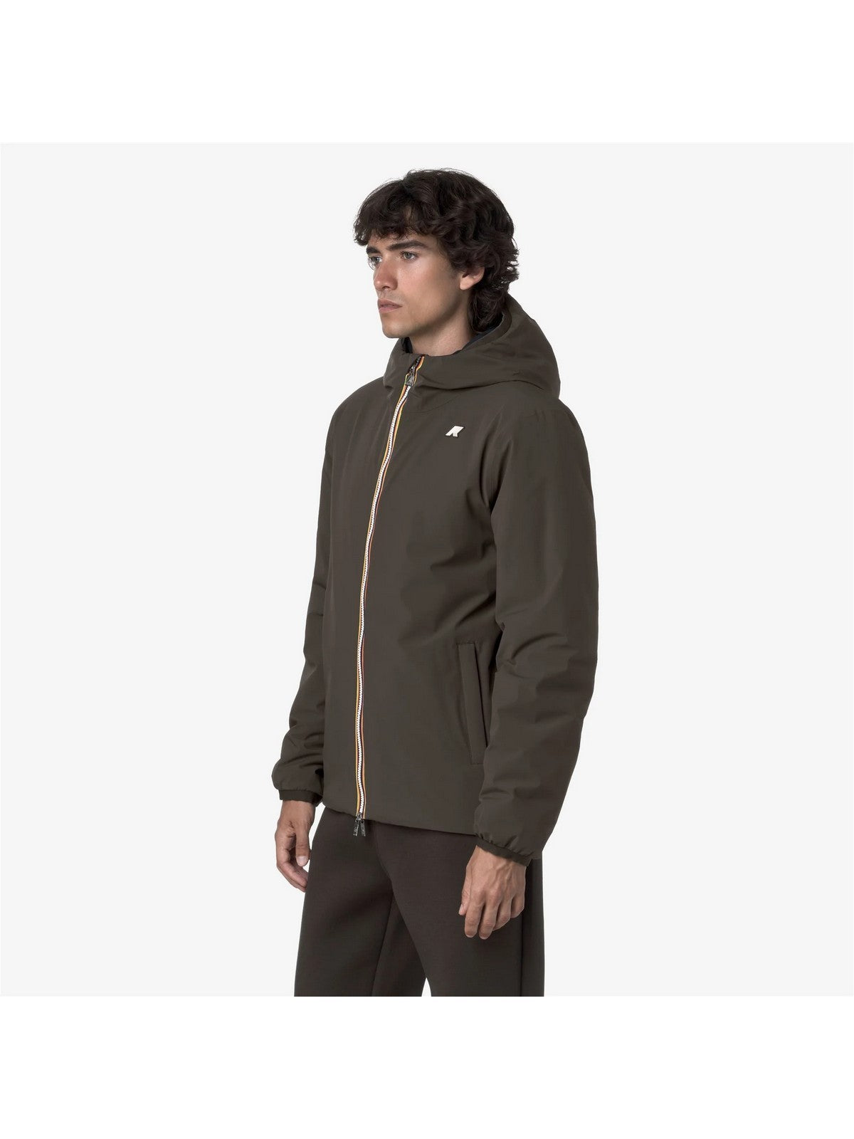 K-WAY Giubbino Uomo JACK ST WARM DOUBLE K6128VW B3A Black Olive - Blue D