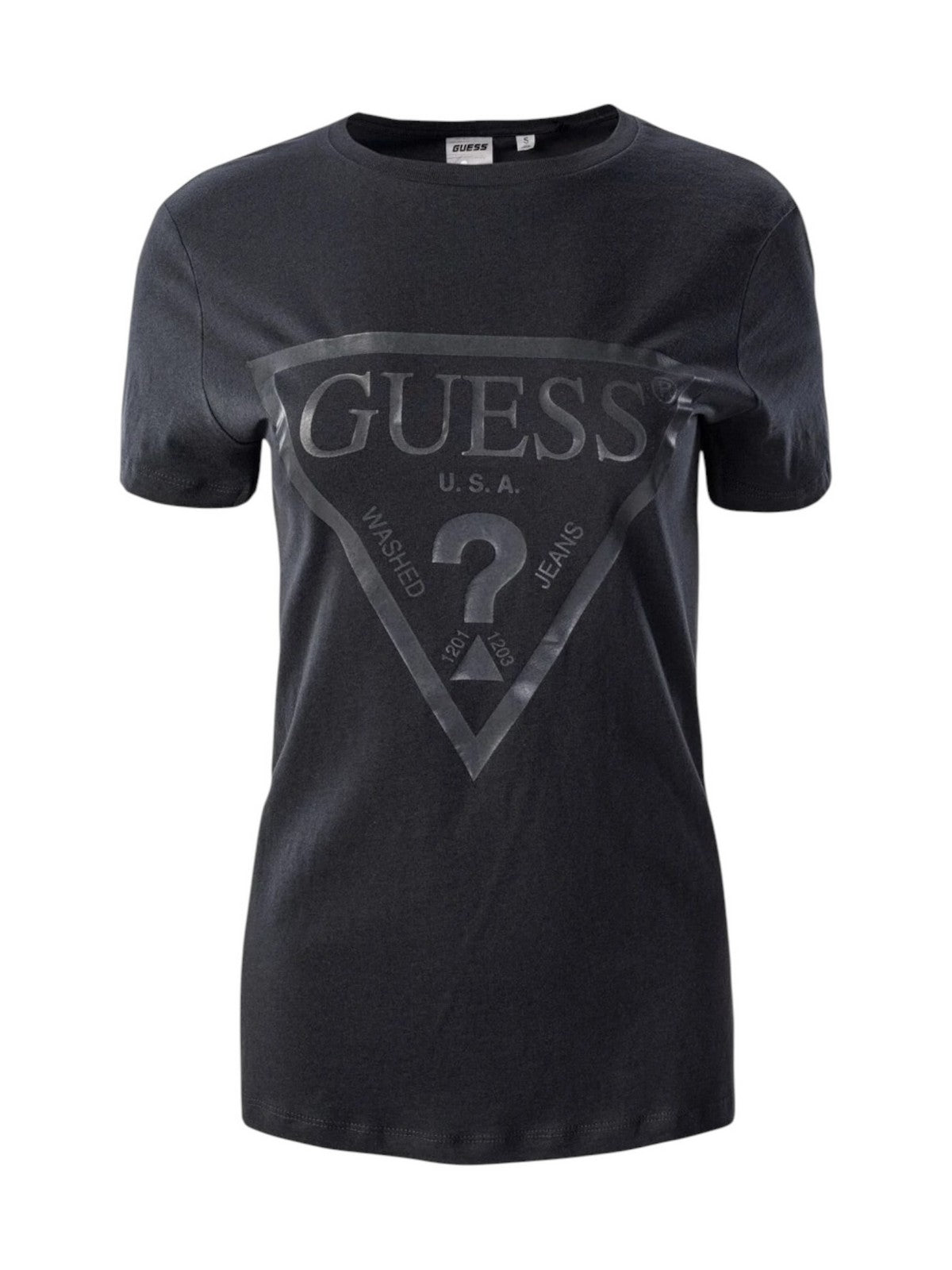 GUESS SPORT T-shirt Donna ADELE SS CN TEE V2YI07 K8HM0 G7FQ BLUE GRAPHITE GREY