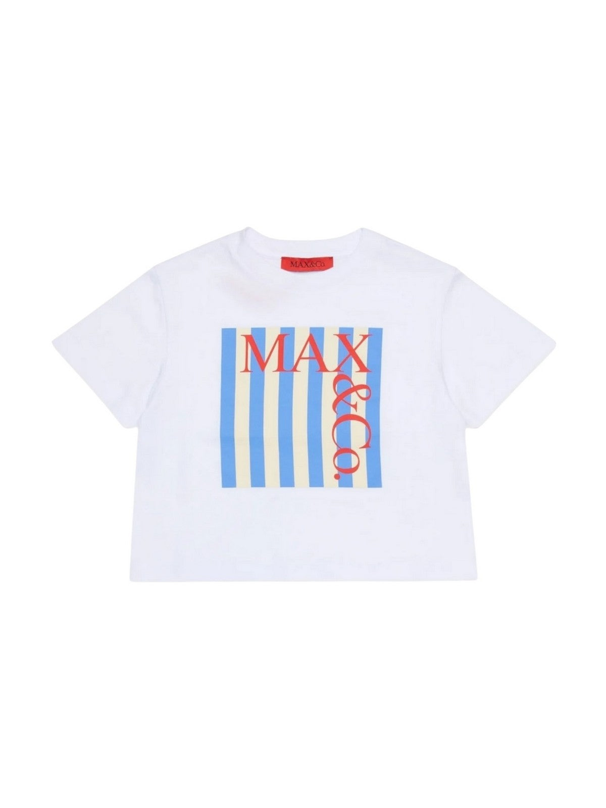 MAX&CO T-shirt Bambine e ragazze  MX0287 MX057 MX100 WHITE gioboutiqueweb
