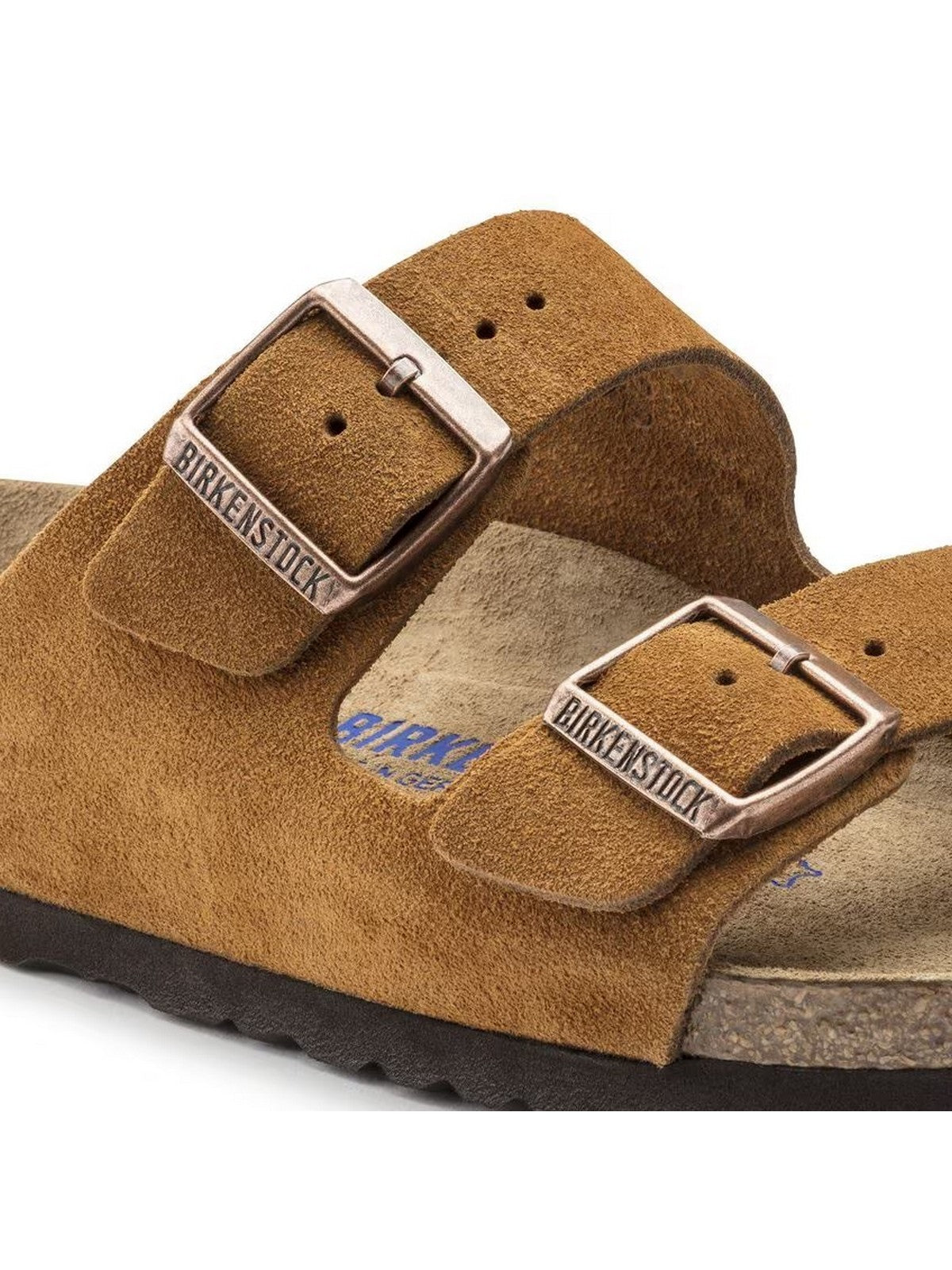 BIRKENSTOCK Sandalo Unisex adulto Arizona mink, Suede Leather 1027162 Marrone gioboutiqueweb