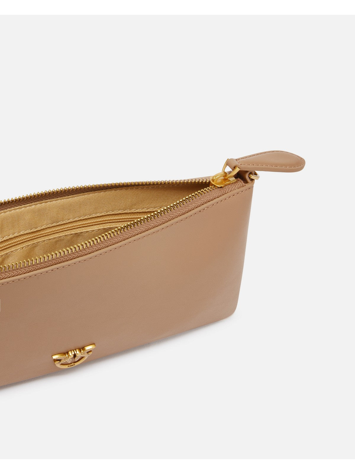 Pinto Bag Woman Horizontal Flat Fleal Seta 102747-A0f1 D01Q Marrone
