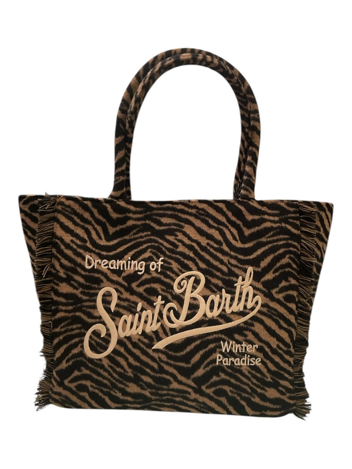 MC2 SAINT BARTH Borsa Donna  VANITY FELT 01322I ZEBRA 18 EMB