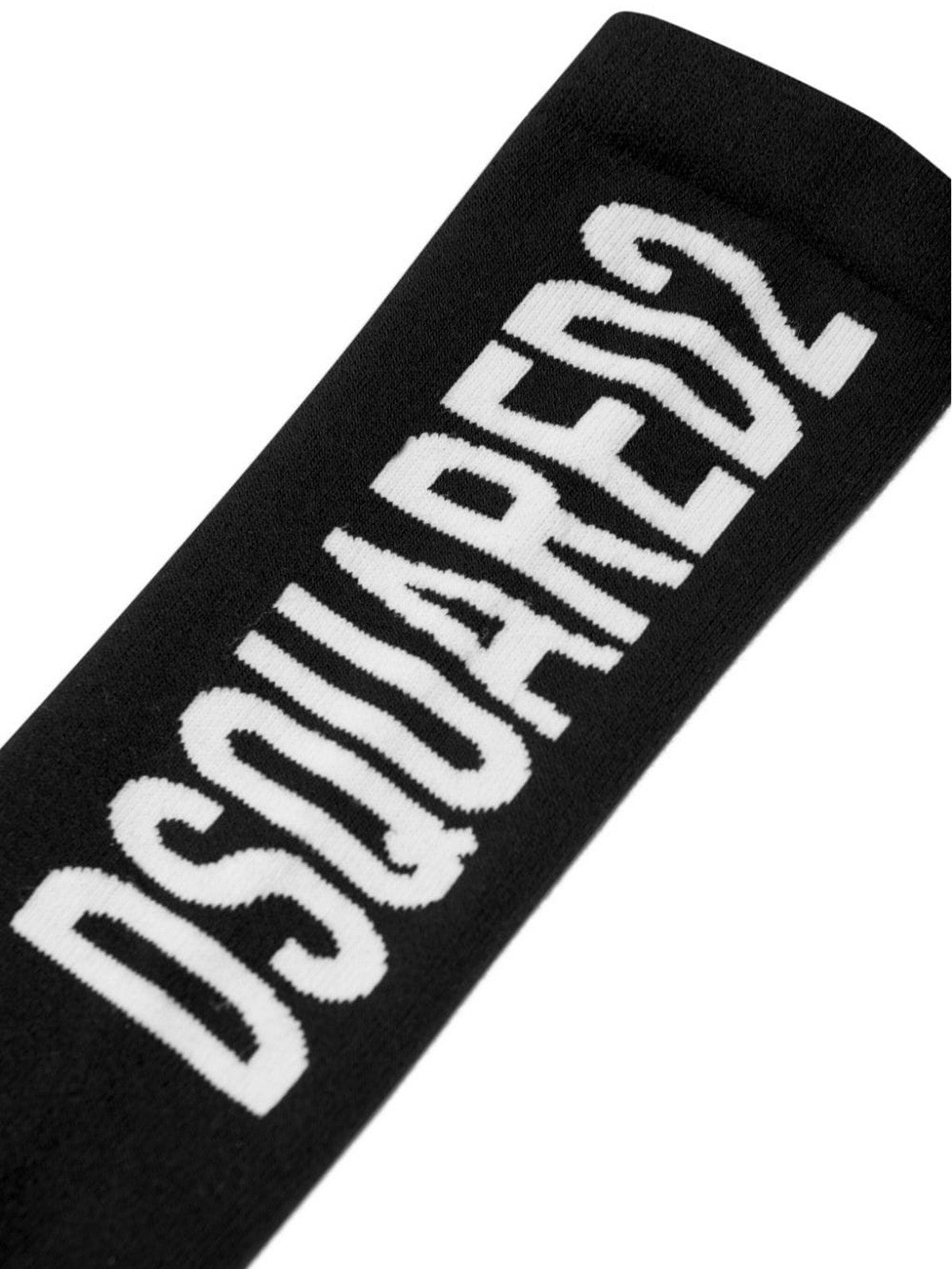 DSQUARED2 KIDS Calzini Bambini e ragazzi  DQ2358 D0A7D DQ900 BLACK gioboutiqueweb