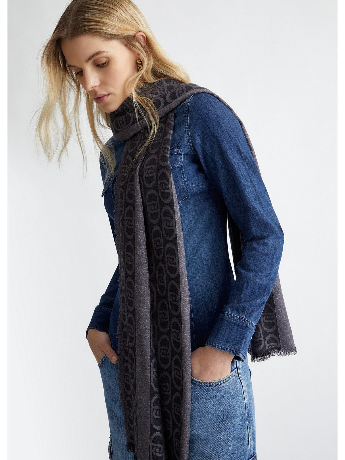 LIU JO SOFT Stola Donna  2A4004T0300 22222 Nero gioboutiqueweb