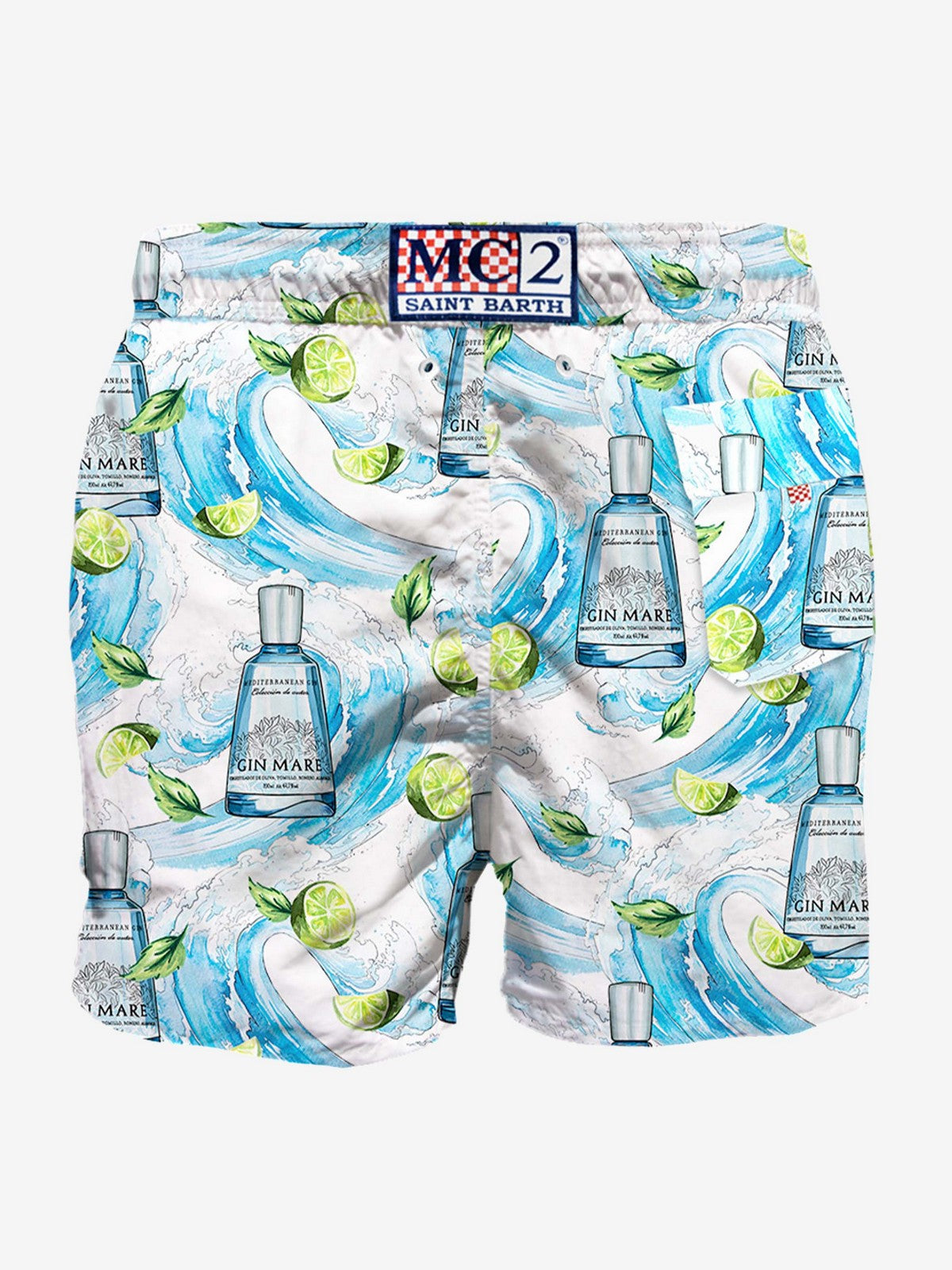 MC2 SAINT BARTH Costume da bagno Uomo  GUSTAVIA 03521F Bianco gioboutiqueweb