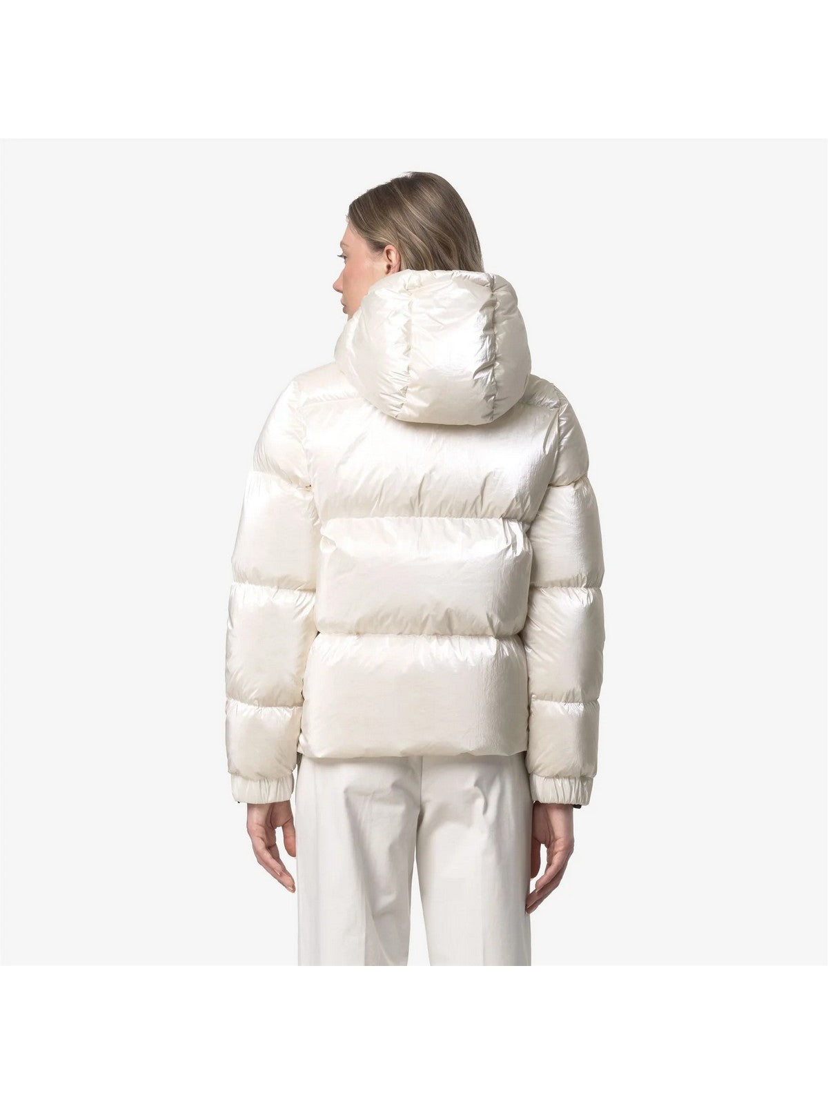 K-WAY Giubbino Donna LETHILLE THERMO PEARLY K7136MW B2Z WHITE GARDENIA COMBO