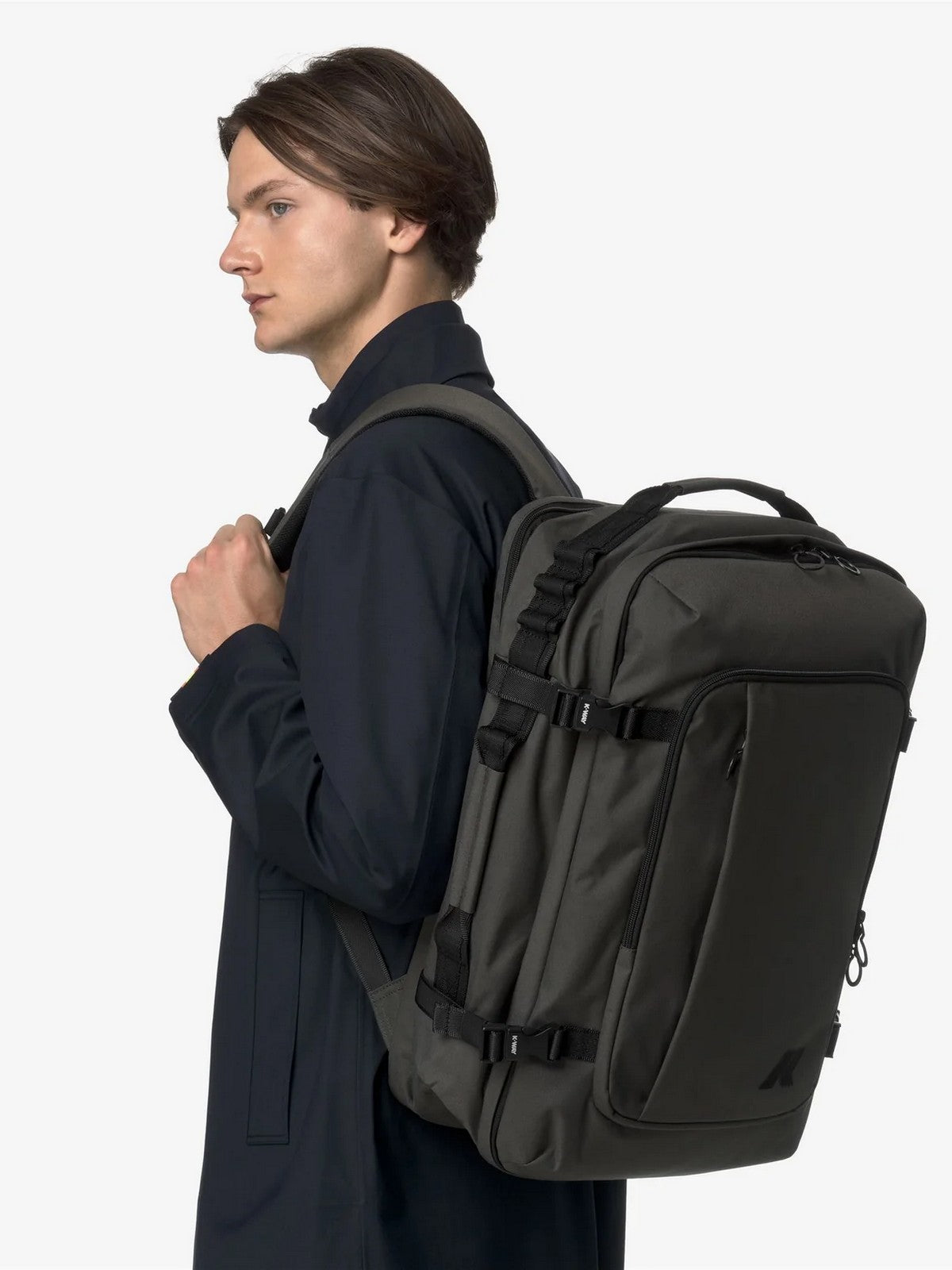 K-WAY Zaino Unisex adulto SALOME K5123WW WMR GREEN BLACKISH gioboutiqueweb