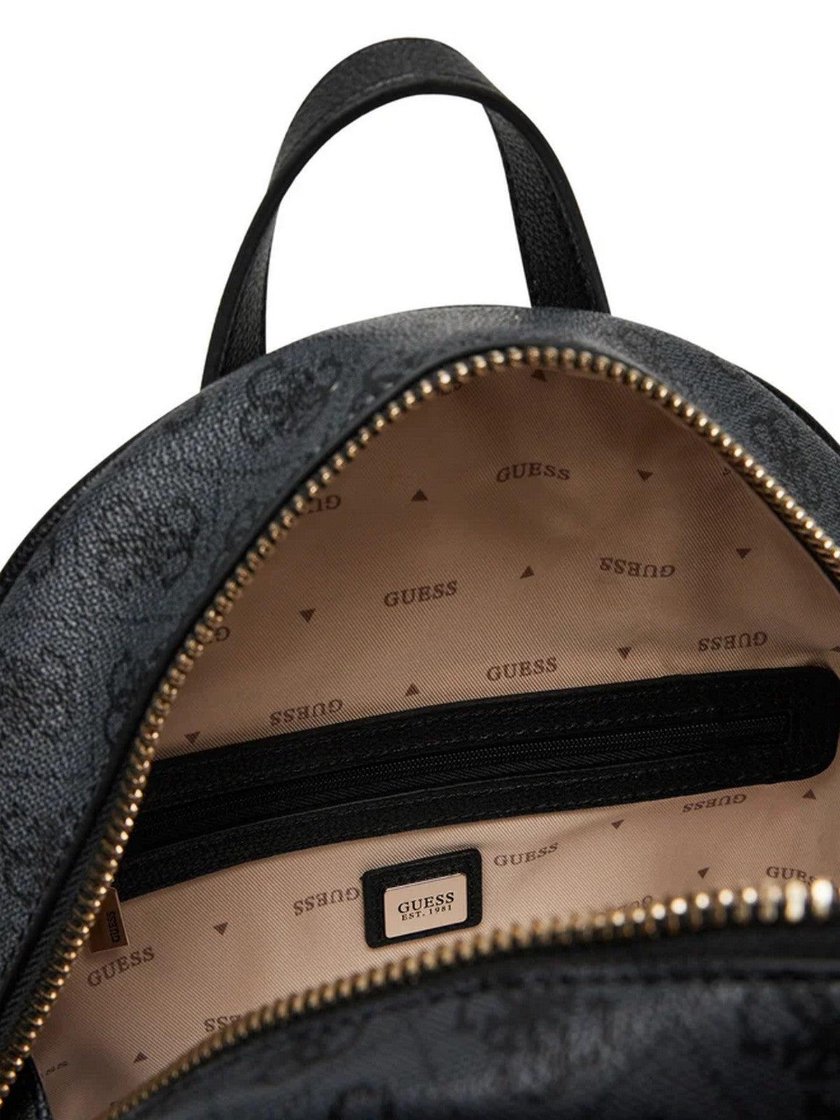 GUESS Zaino Donna MANHATTAN II LARGE BACKPACK HWSG71 18330 CLO COAL LOGO gioboutiqueweb