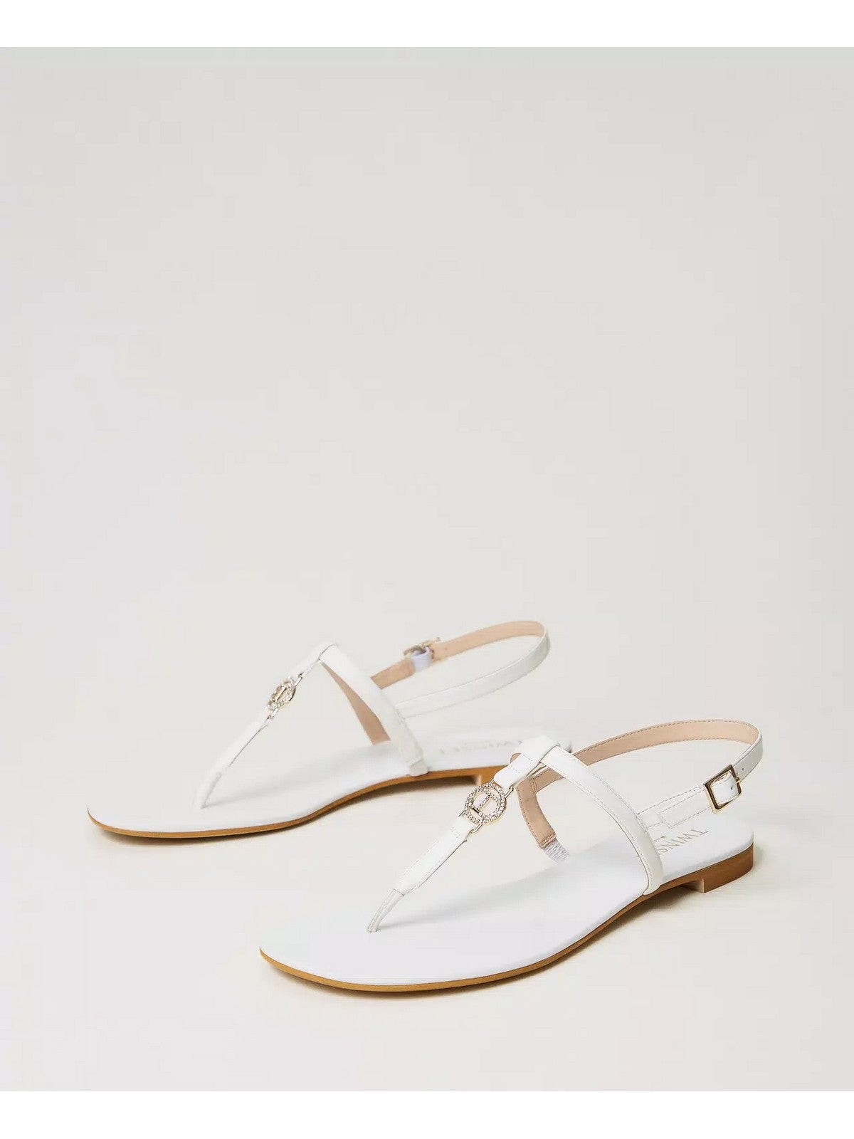 Twinset Sandalo Donna 241TCT100 00001 White