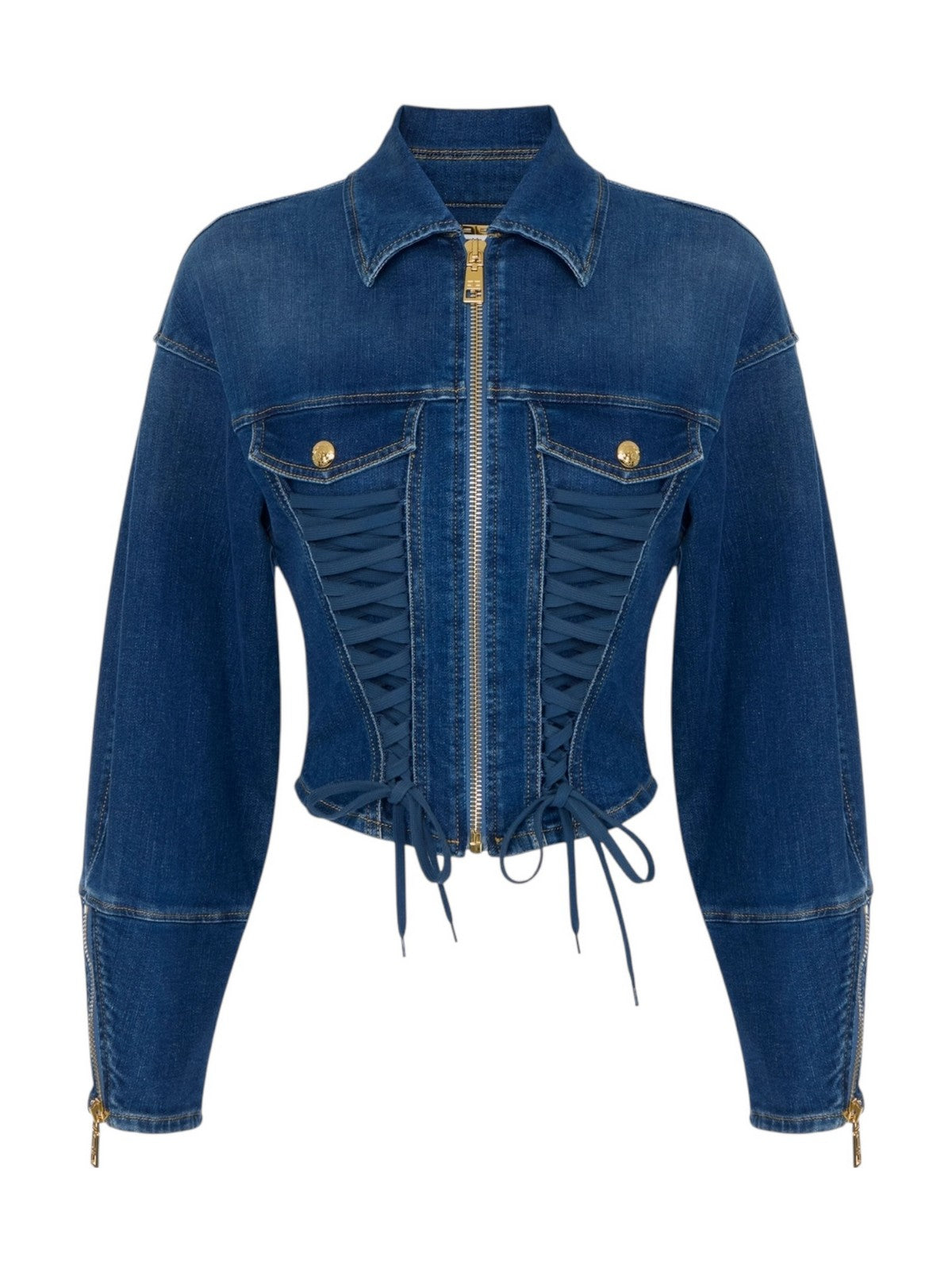 ELISABETTA FRANCHI Giubbino Donna  BJ43D61E2 139 BLUE VINTAGE