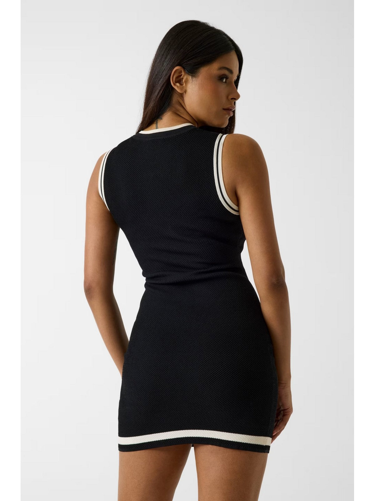 GUESS SPORT Abito Donna GABRY CN SL SHORT DRESS SWTR V6GK04 Z0648 JBLK Jet Black A996