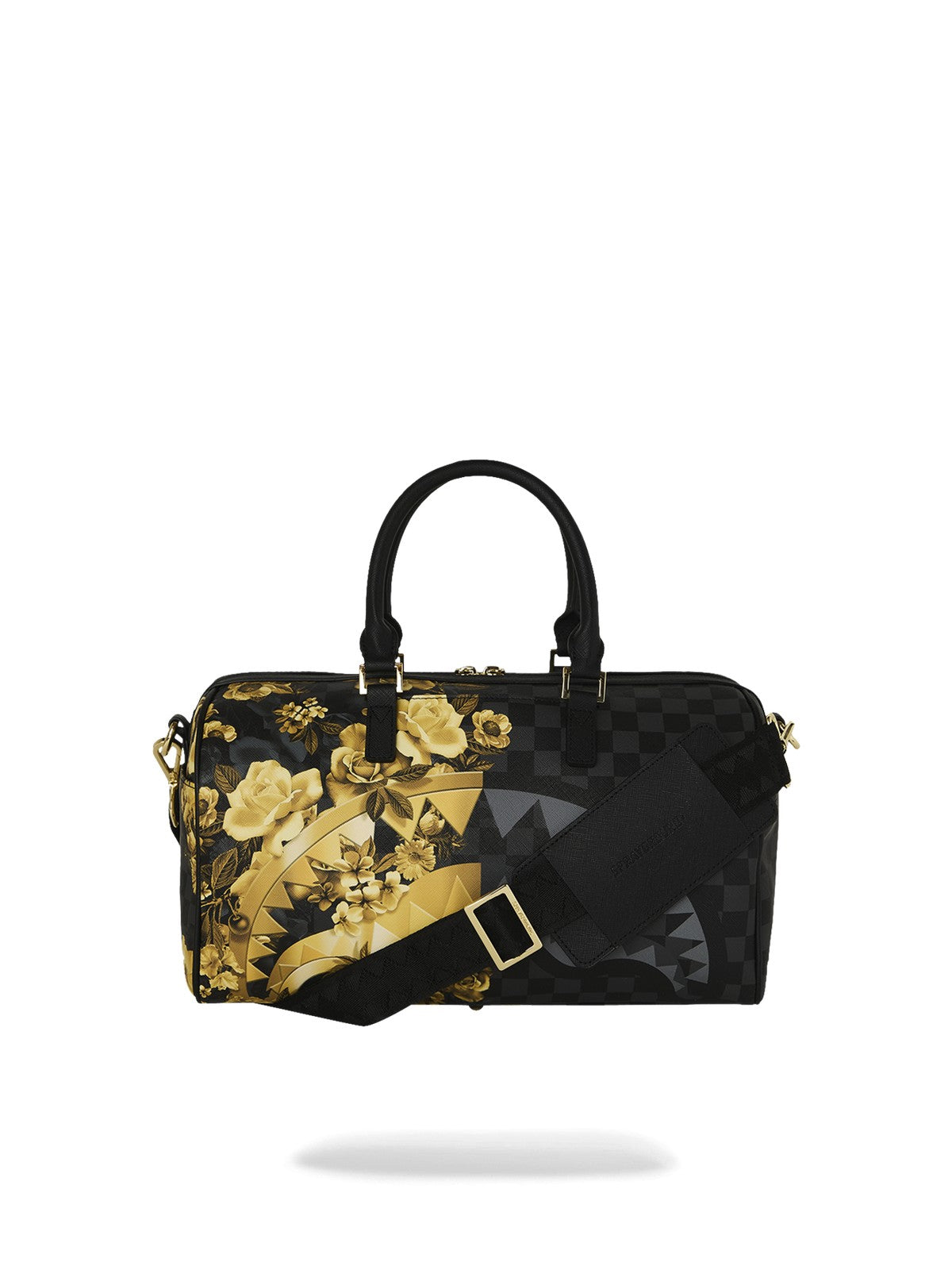 SPRAYGROUND Borsa Unisex adulto GOLD FLORAL REMIX MINI DUFFLE 910D9004NSZ Nero