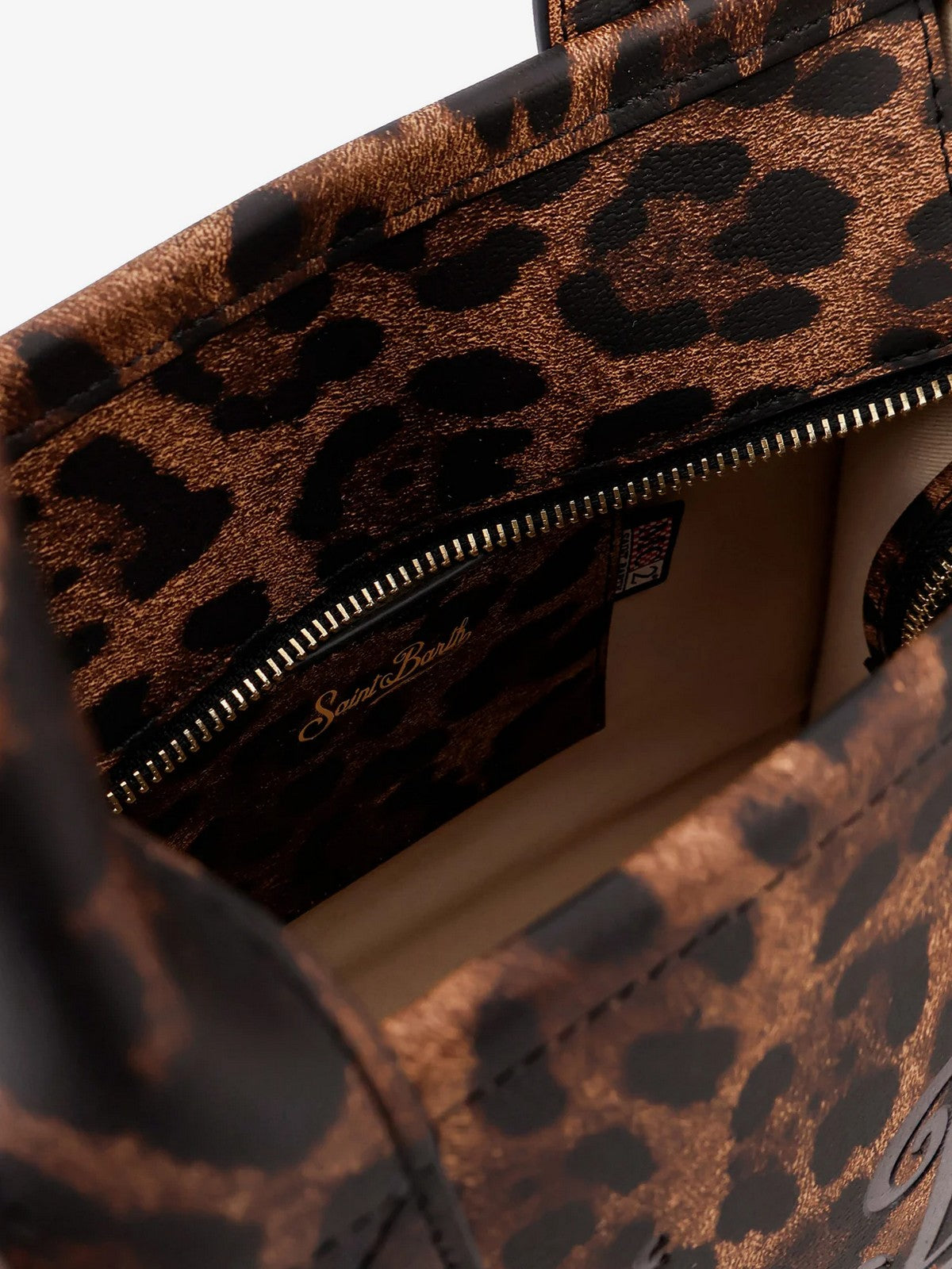 MC2 SAINT BARTH Borsa Donna  VANITY BAG MIDI 00761I PRINTED LEOPARD LEATHER 12