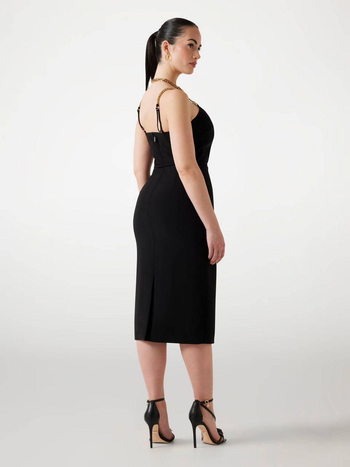 MARCIANO Abito Donna ELLA SHOULDER STRAP DRESS 5YGK09 7357A JBLK Jet Black A996