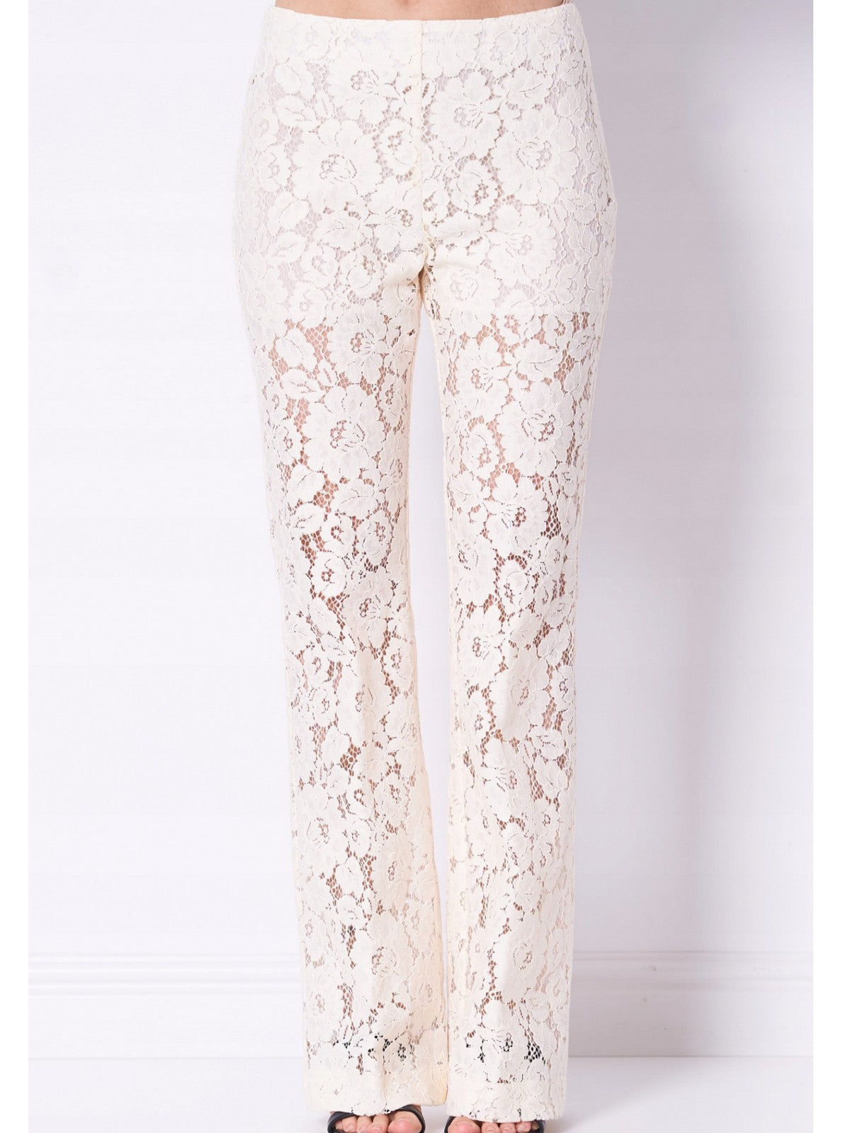 PINKO Pantalone Donna PINOLO PANTALONE PIZZO REBRODE 106434-A330 Z06 BIANCO PUREZZA gioboutiqueweb