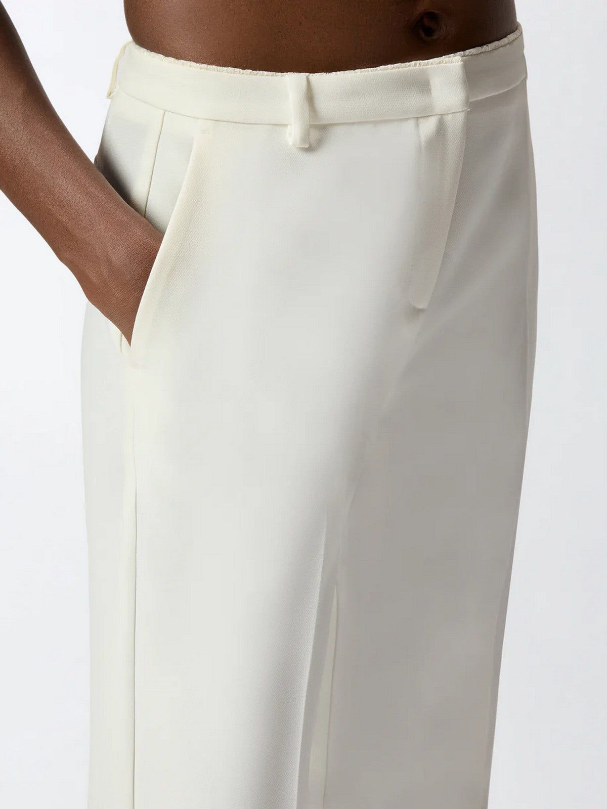 PINKO Pantalone Donna EUCALIPTO PANTALONE 106632-A32Z Z07 BIANCO SETA gioboutiqueweb