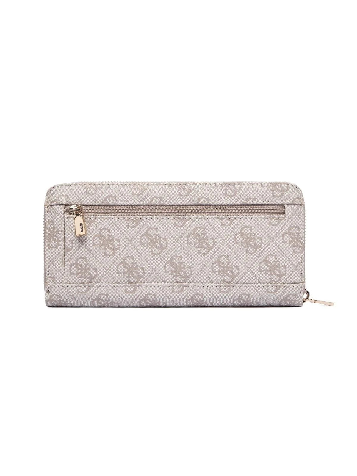 GUESS Portafoglio Donna LAUREL II SLG LARGE ZIP AROUND SWSG74 59146 DKO DARK TAUPE LOGO