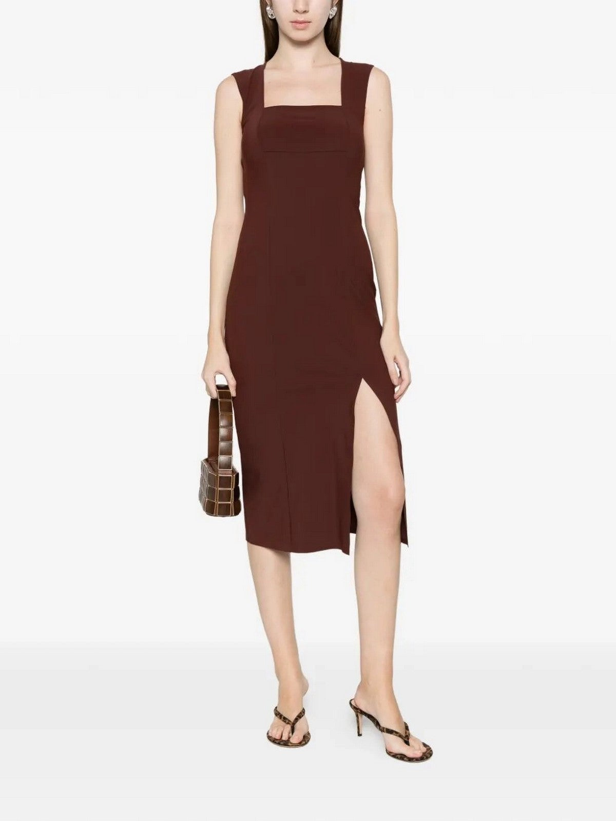 PATRIZIA PEPE Abito Donna  2A3010 JZ26 B887 WOOD BROWN gioboutiqueweb