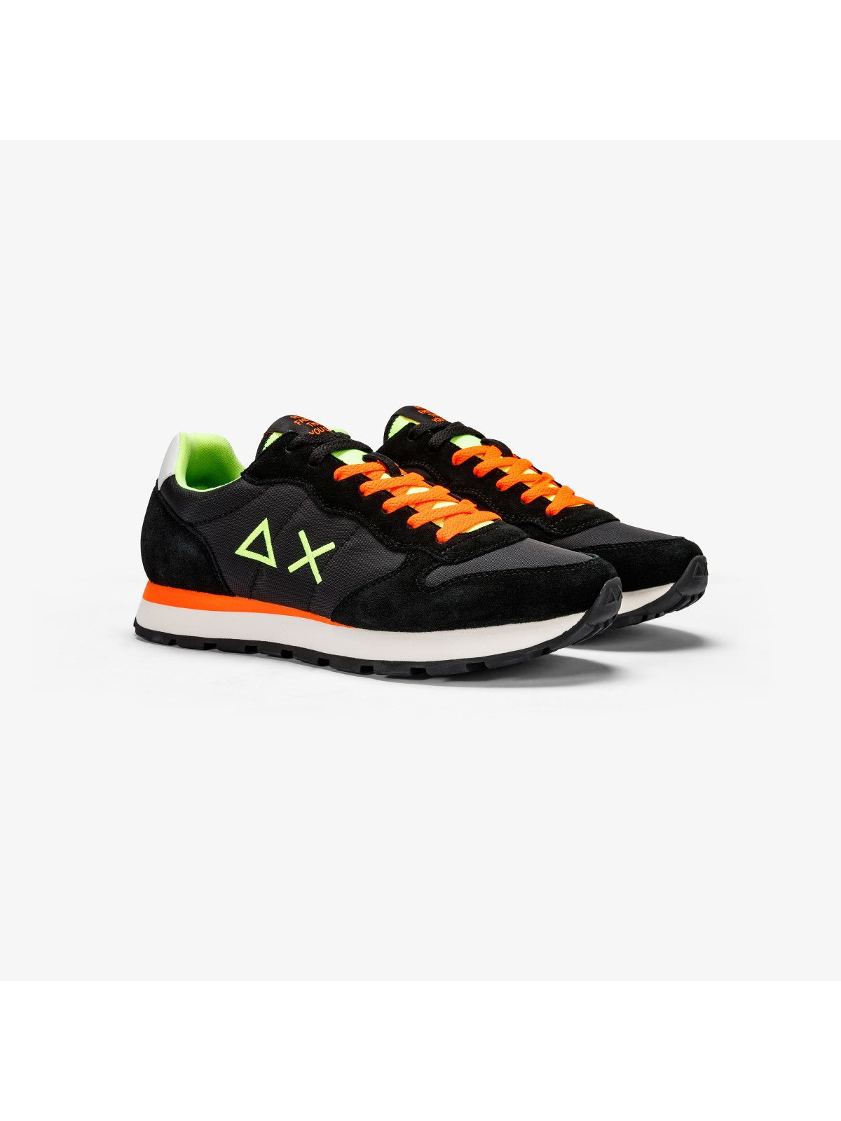SUN68 Sneaker Uomo Tom fluo Z34102 11 Nero gioboutiqueweb