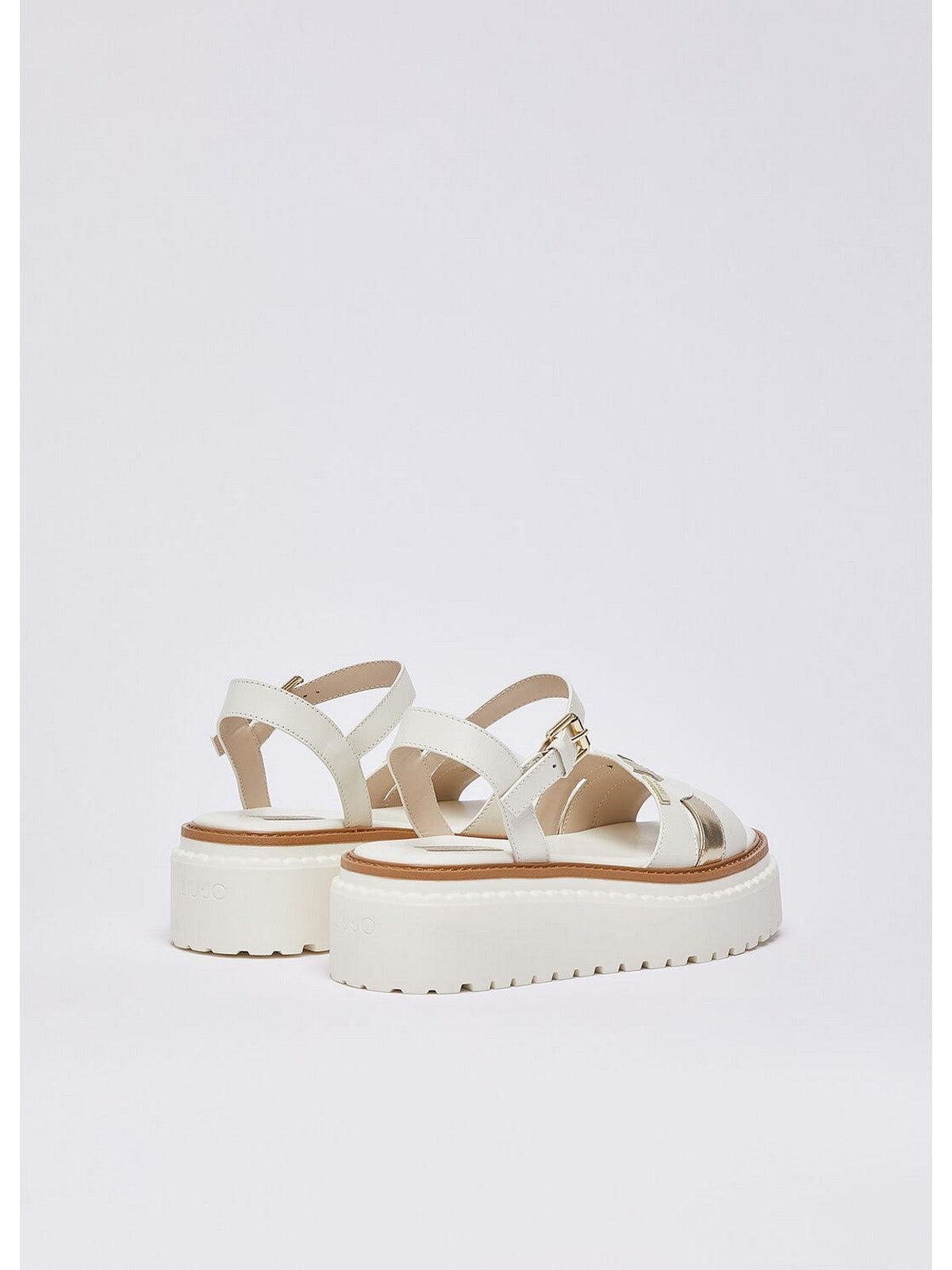 LIU JO Sandalo Donna Bessie SA6159PX026 S1874 MILK/LIGHT GOLD gioboutiqueweb