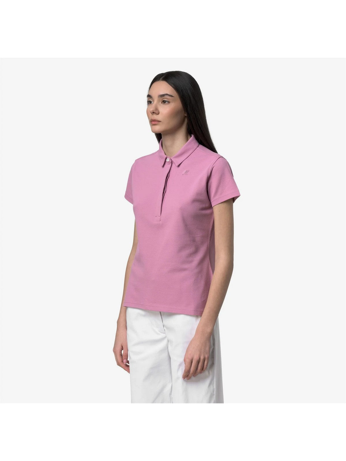 K-WAY Polo Donna AMEDEA PIQUE K1127GW H41 VIOLET GLICINE gioboutiqueweb