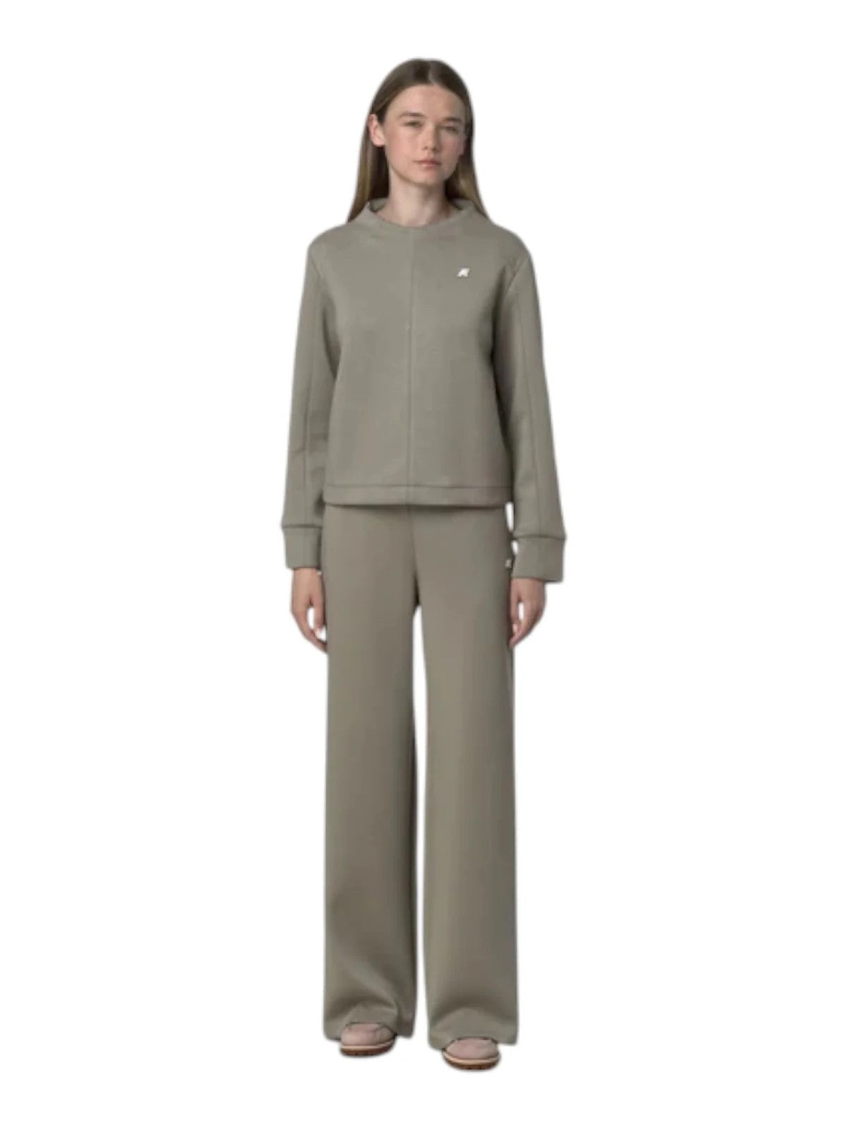 K-WAY Pantalone Donna LOIRE LIGHT SPACER K6138BW 633 Green Oak