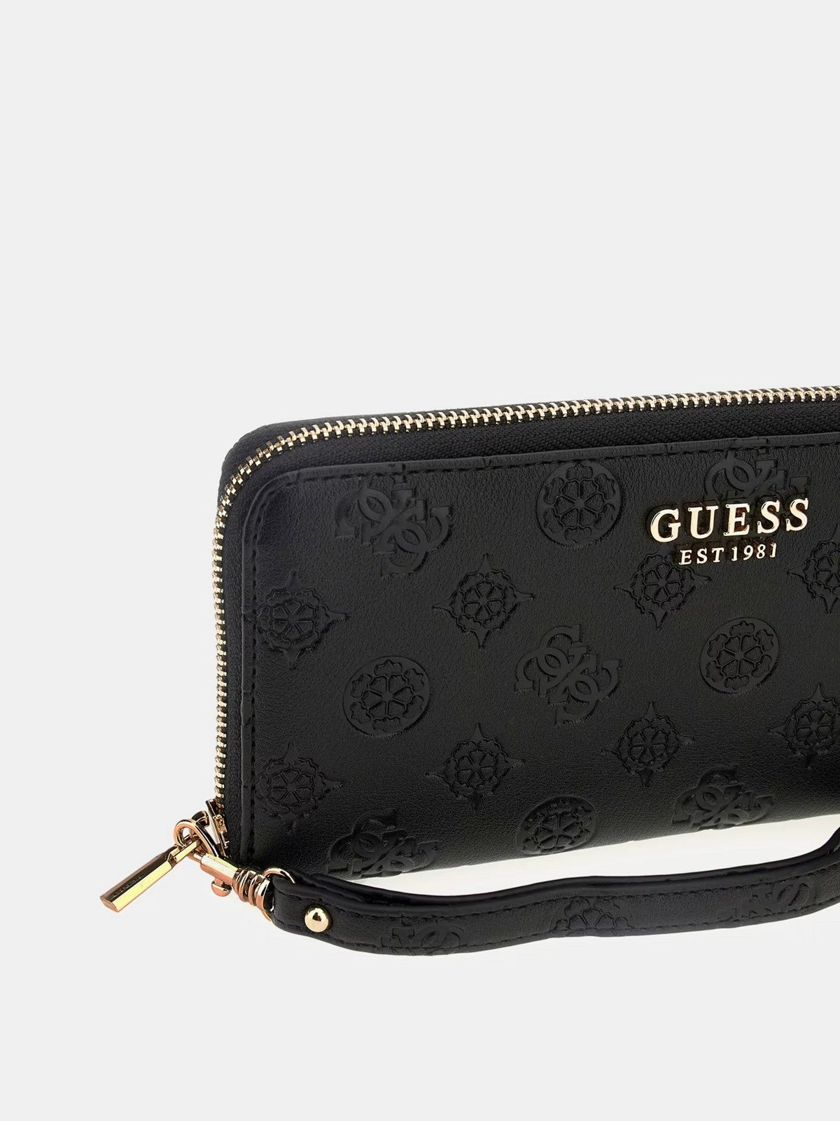 GUESS Portafoglio Donna PHOEBE SLG LARGE ZIP AROUND SWPD96 65146 BLO BLACK LOGO gioboutiqueweb