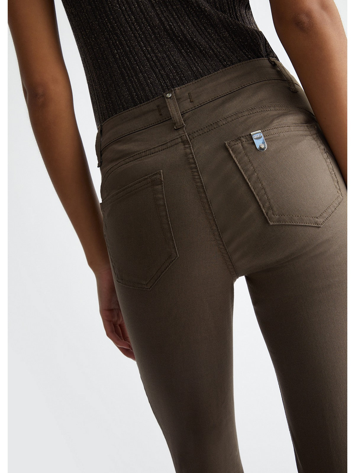 Liu Jo White Woman Pantalone M4291T7144 X0542 Grün