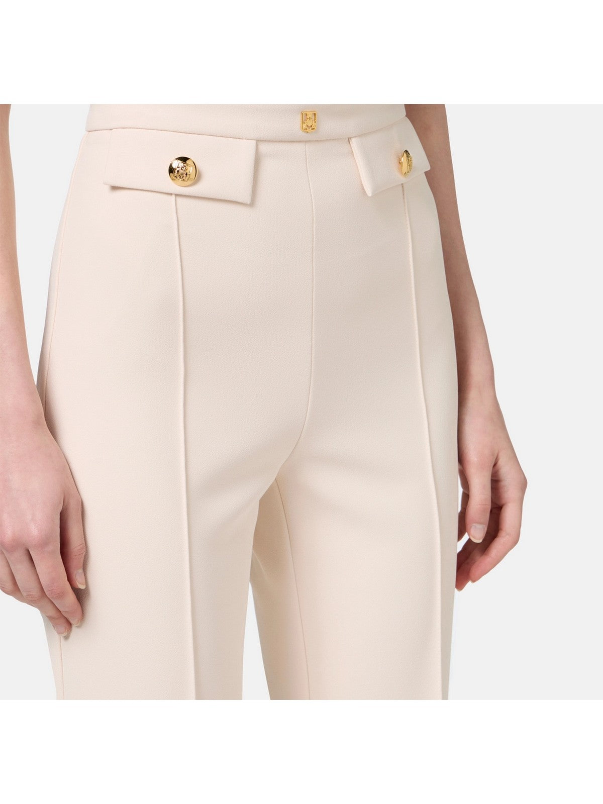 ELISABETTA FRANCHI Pantalone Donna  PA02546E2 193 Bianco gioboutiqueweb