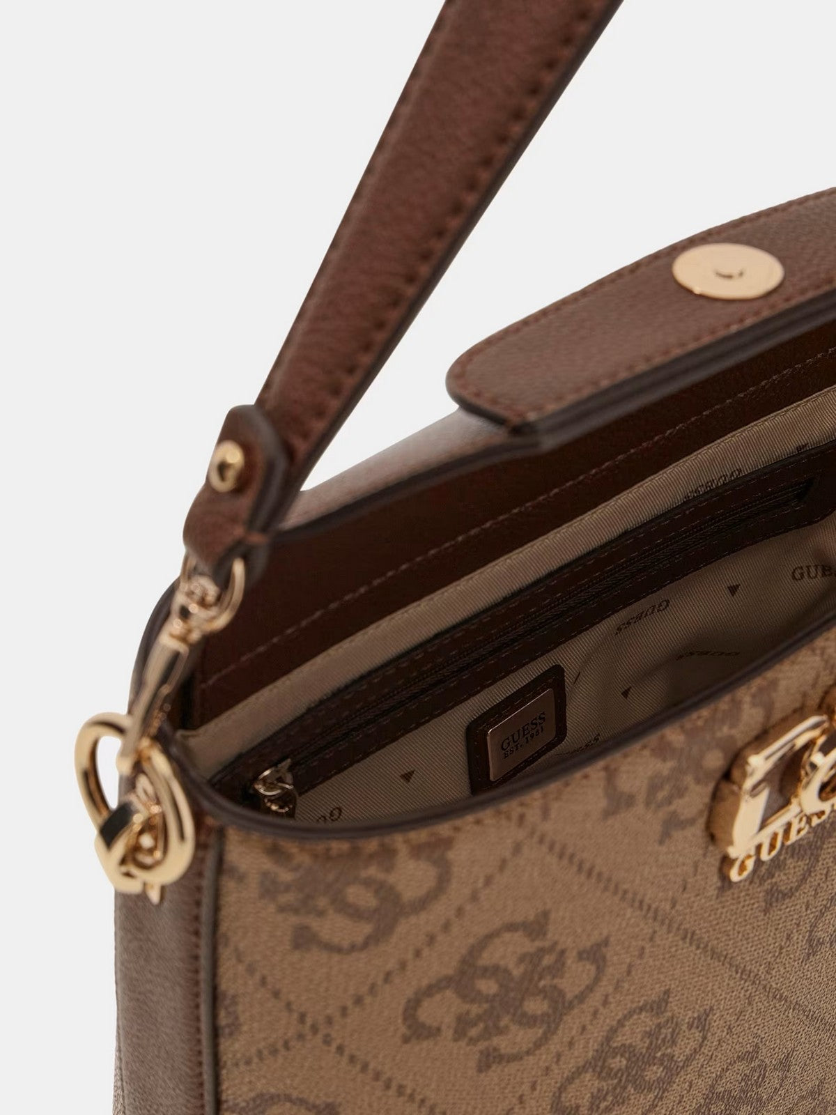 GUESS Borsa Donna KARNILLA LOGO BUCKET HWOS99 01010 LGW LATTE LOGO/BROWN