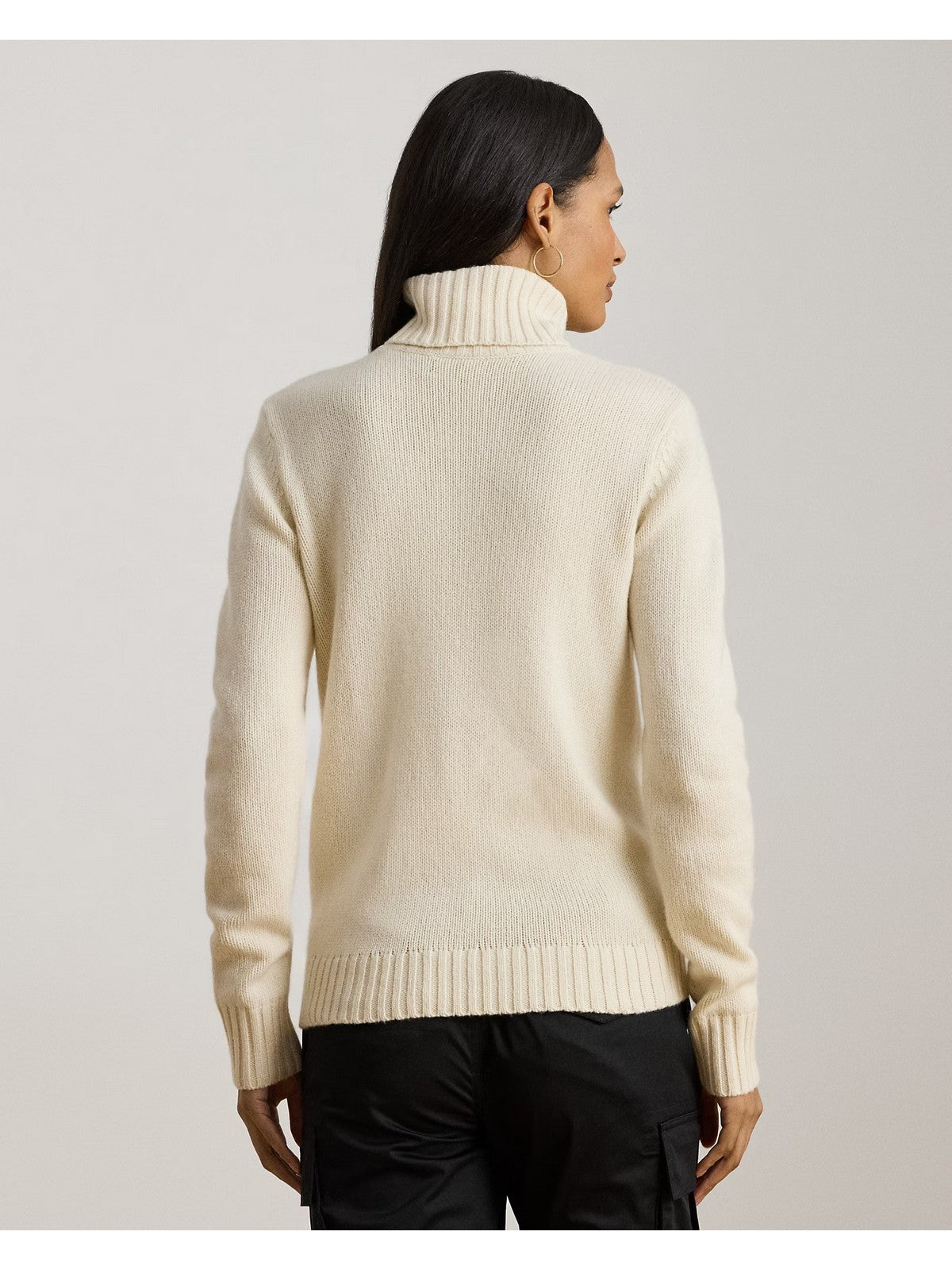 Lauren Ralph Lauren Maglione Dolcevita Woman Kexley-Long-Pullover 200979687 002 Mascarpone Cream