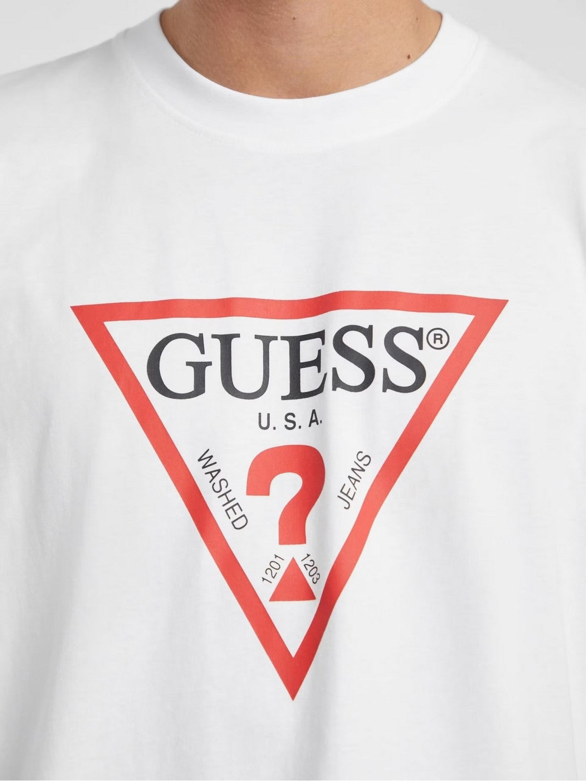 GUESS T-shirt Uomo GJ SS CN OS ICONIC TEE M4YI45 K8FQ4 G011 Bianco gioboutiqueweb