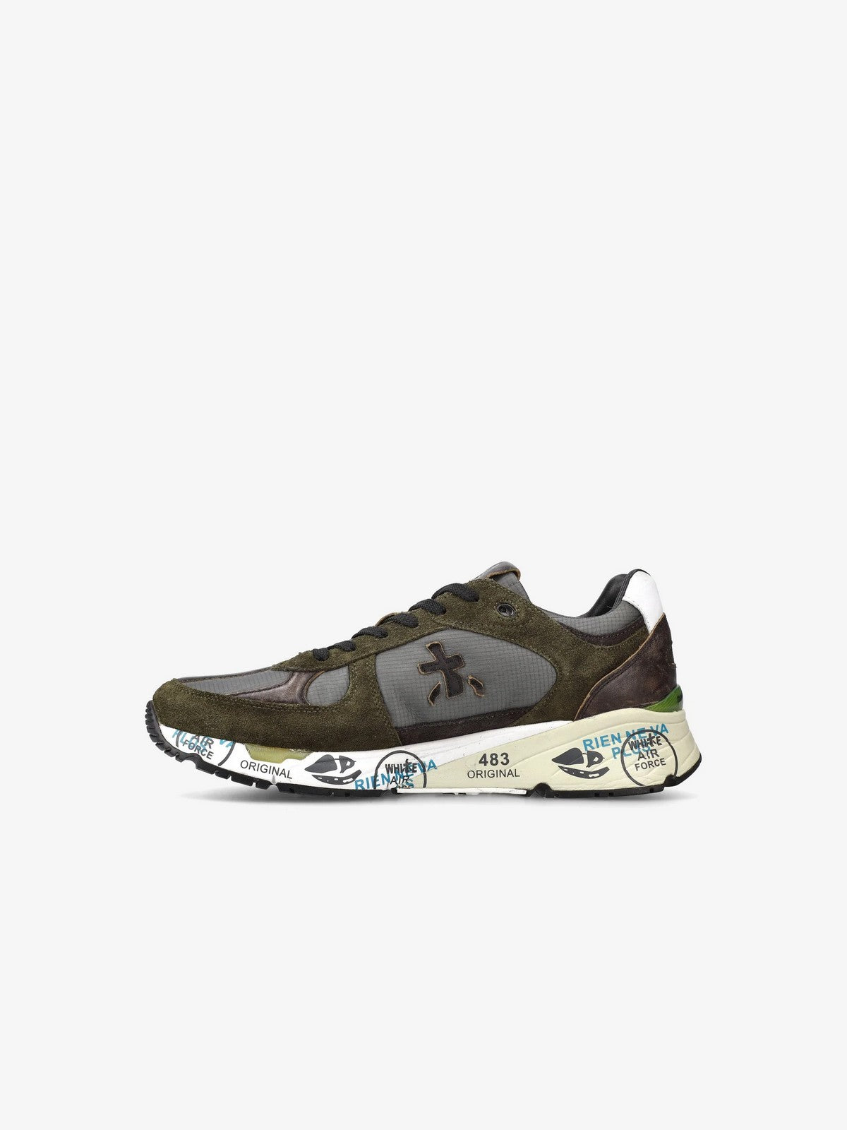 PREMIATA Sneaker Uomo  MASE VAR 4005 MILITARY GREEN gioboutiqueweb