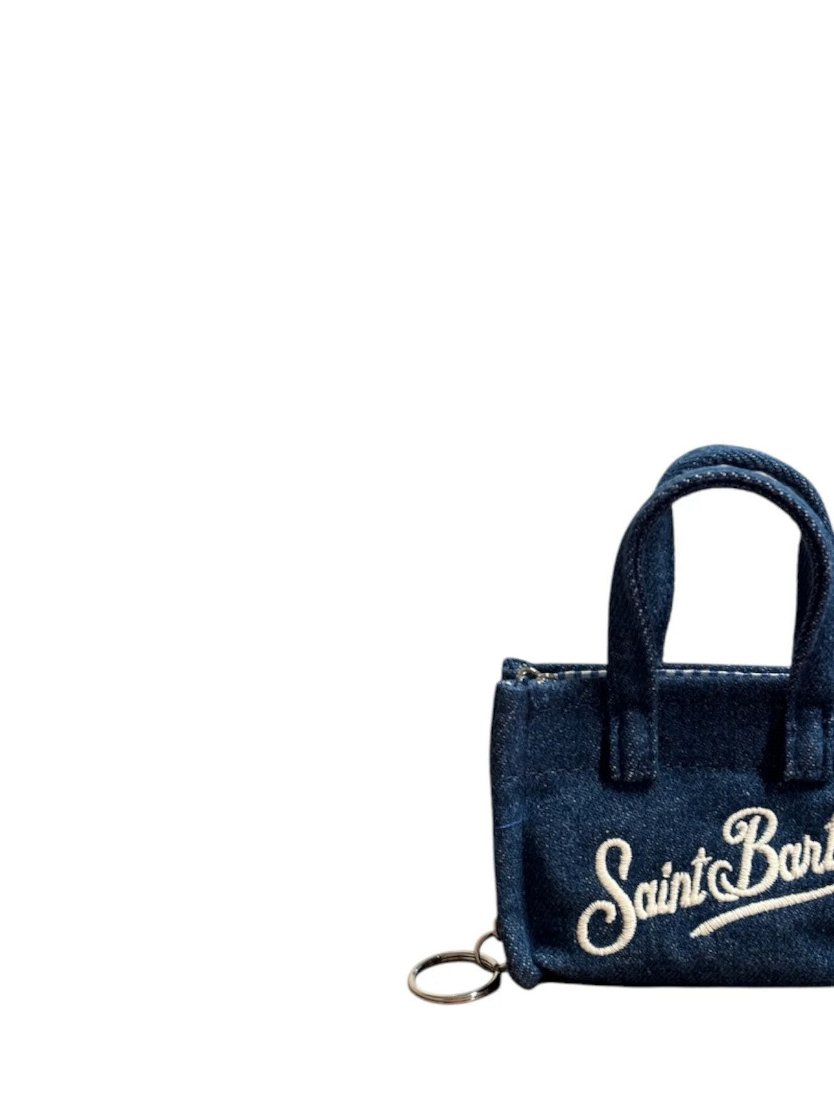 MC2 SAINT BARTH Portachiavi Donna  KEY BAG DENIM 00436L DENIM EMB gioboutiqueweb