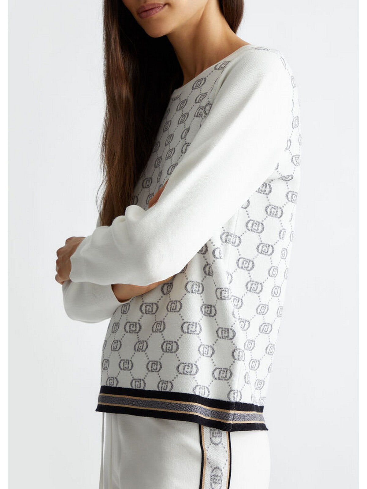 Liu Jo Sport Sweatshirt Frau TF4228ms63L A4280 Weiß