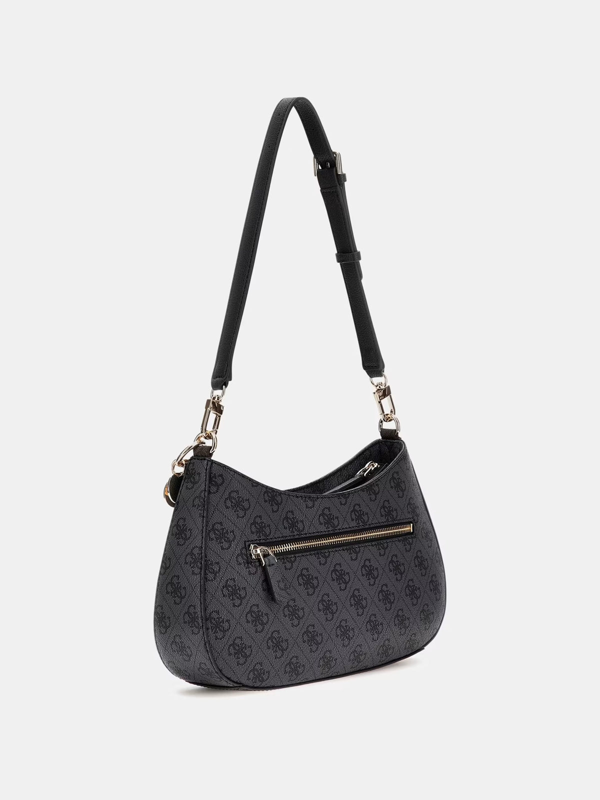 GUESS Borsa Donna NOELLE II TOP ZIP SHOULDER BAG HWBG96 72180 CLO COAL LOGO