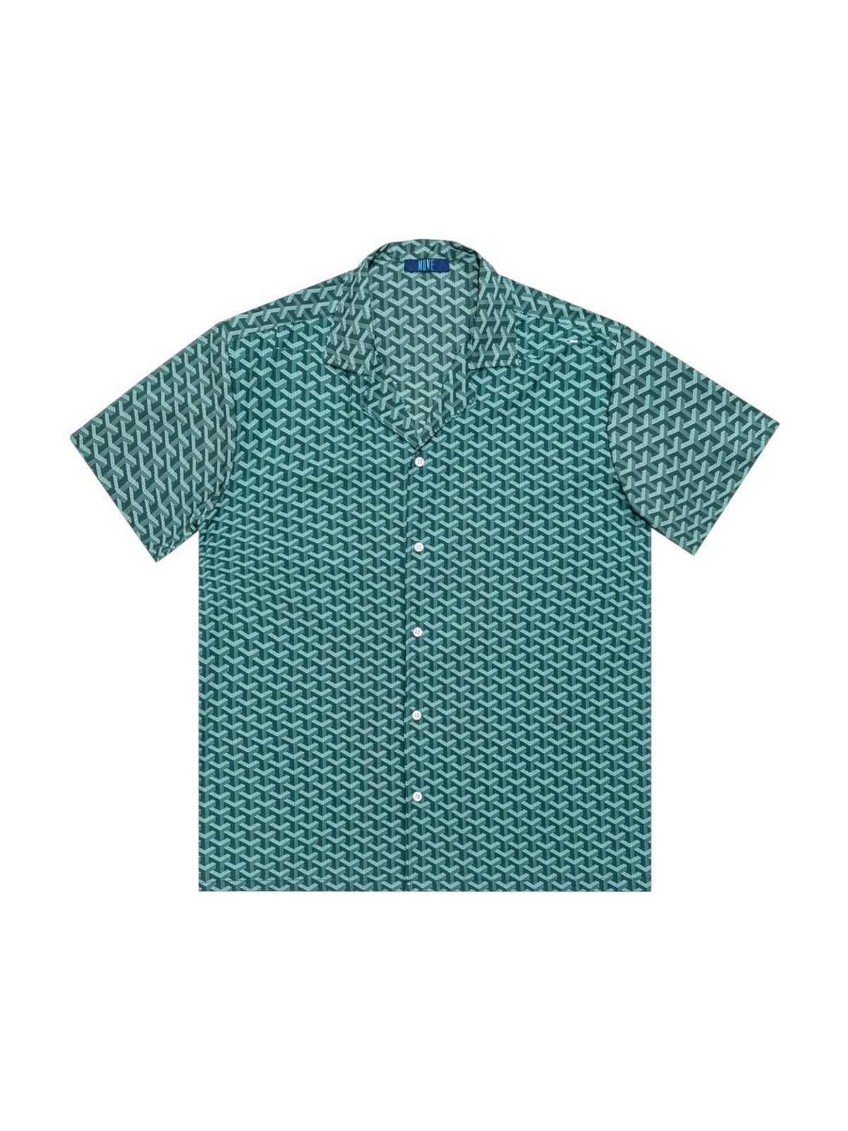 MOVE be different Camicia Uomo  CAMICIA BOWLING PRINT G2 VERDE