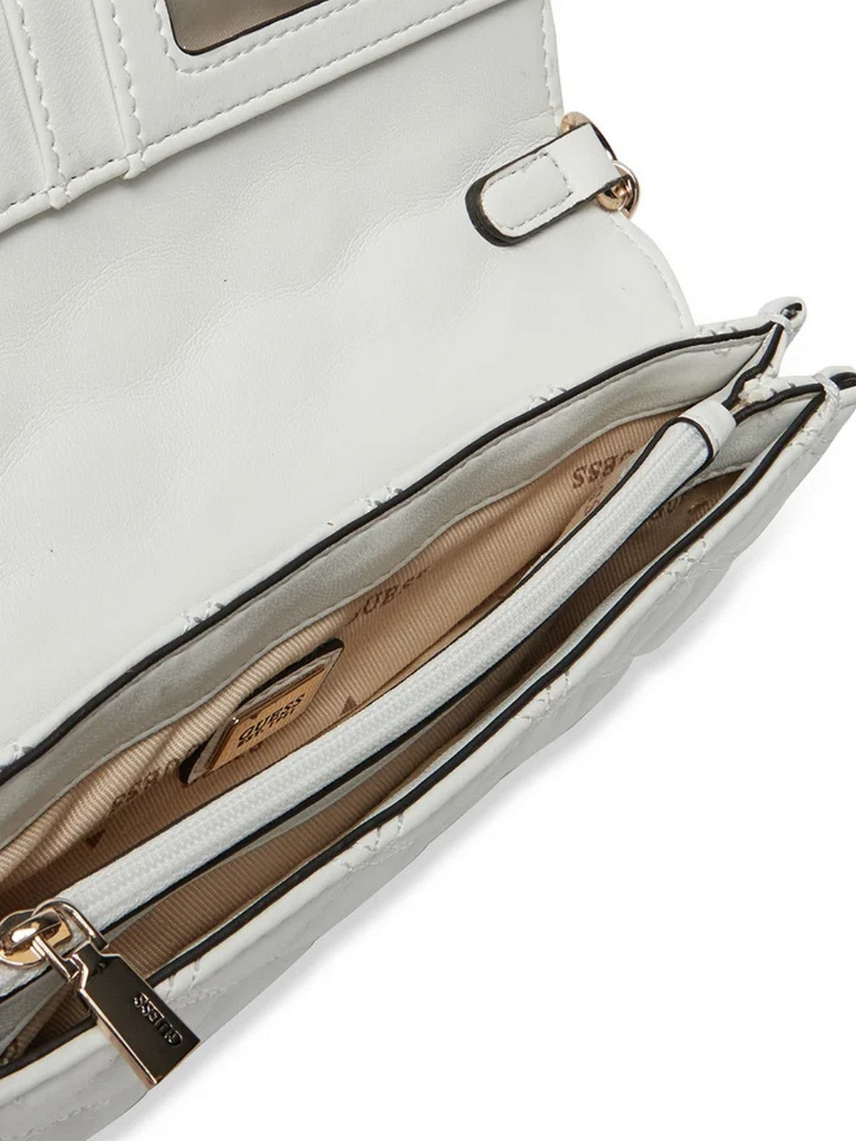 GUESS Borsa Donna GIULLY XBODY FLAP ORGANIZER HWQG87 48750 WHI Bianco gioboutiqueweb