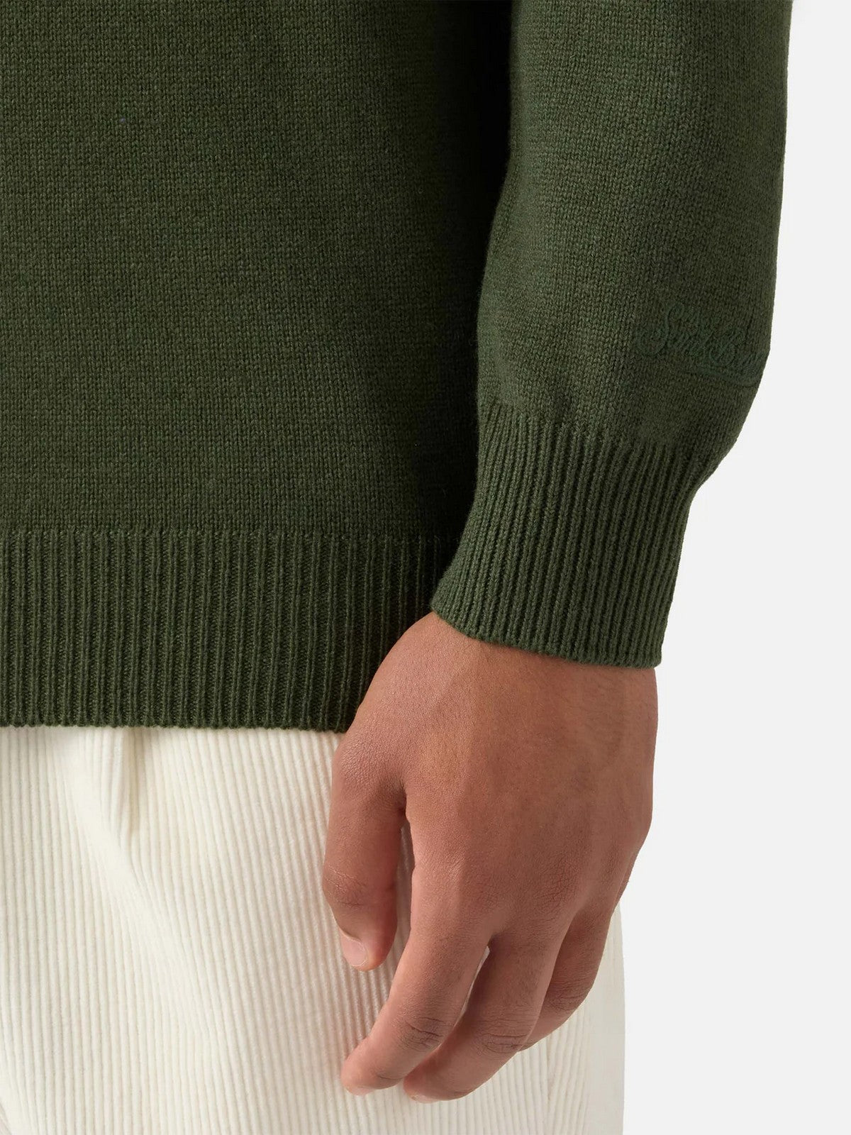 MC2 SAINT BARTH Polo Uomo  COVENT MERINOCASH 00011I 52 MILITARY