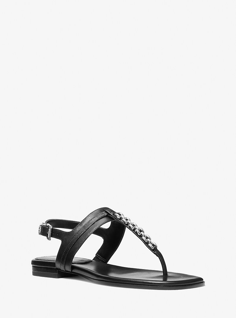 MICHAEL KORS Sandalo Donna MARCIA THONG SANDAL 40S6MCFS1L 001 BLACK gioboutiqueweb