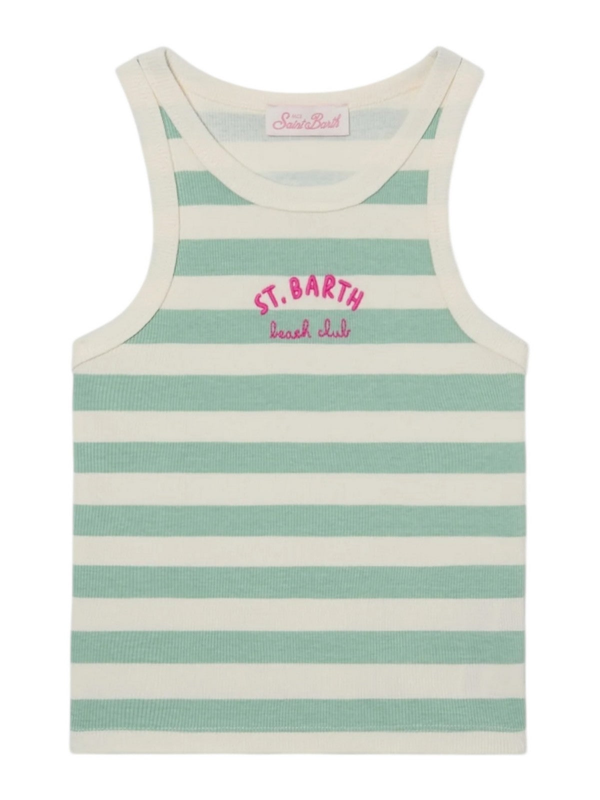 MC2 SAINT BARTH Top Donna  ADA 02262L RIB BEACH CLUB STRIPES 5310 EMB